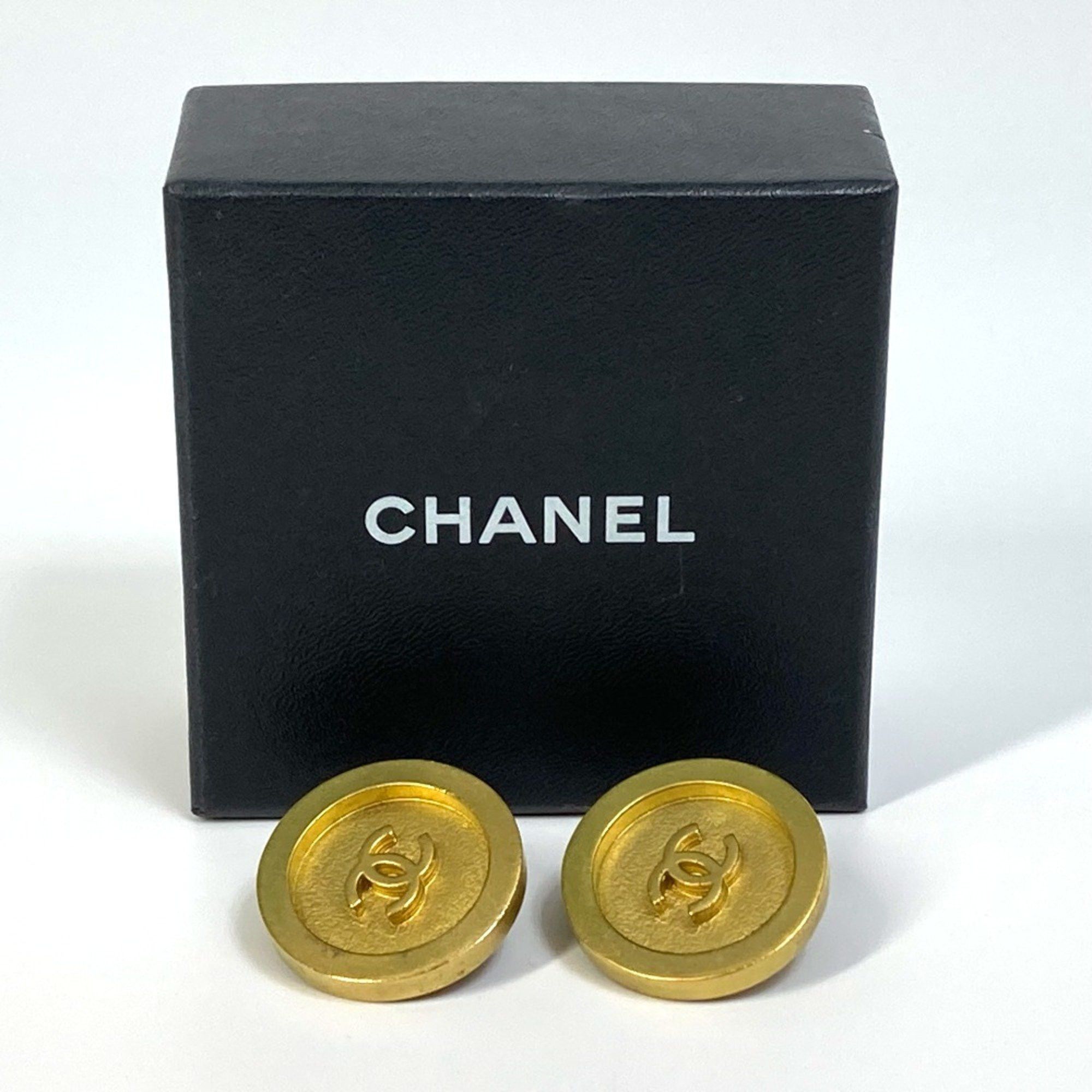 Chanel Chanel CC Mark Circle Round Earrings Gold Size ONE SIZE - 11 Thumbnail