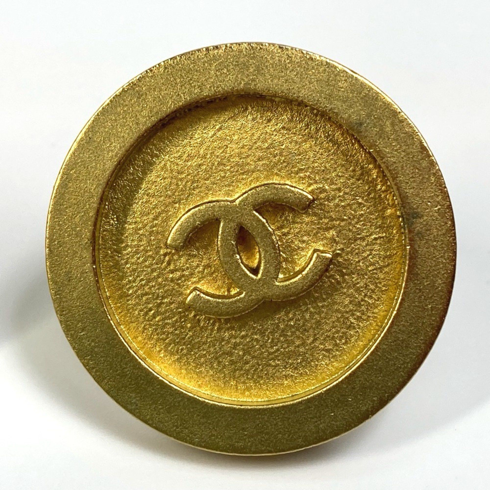 Chanel Chanel CC Mark Circle Round Earrings Gold Size ONE SIZE - 6 Thumbnail
