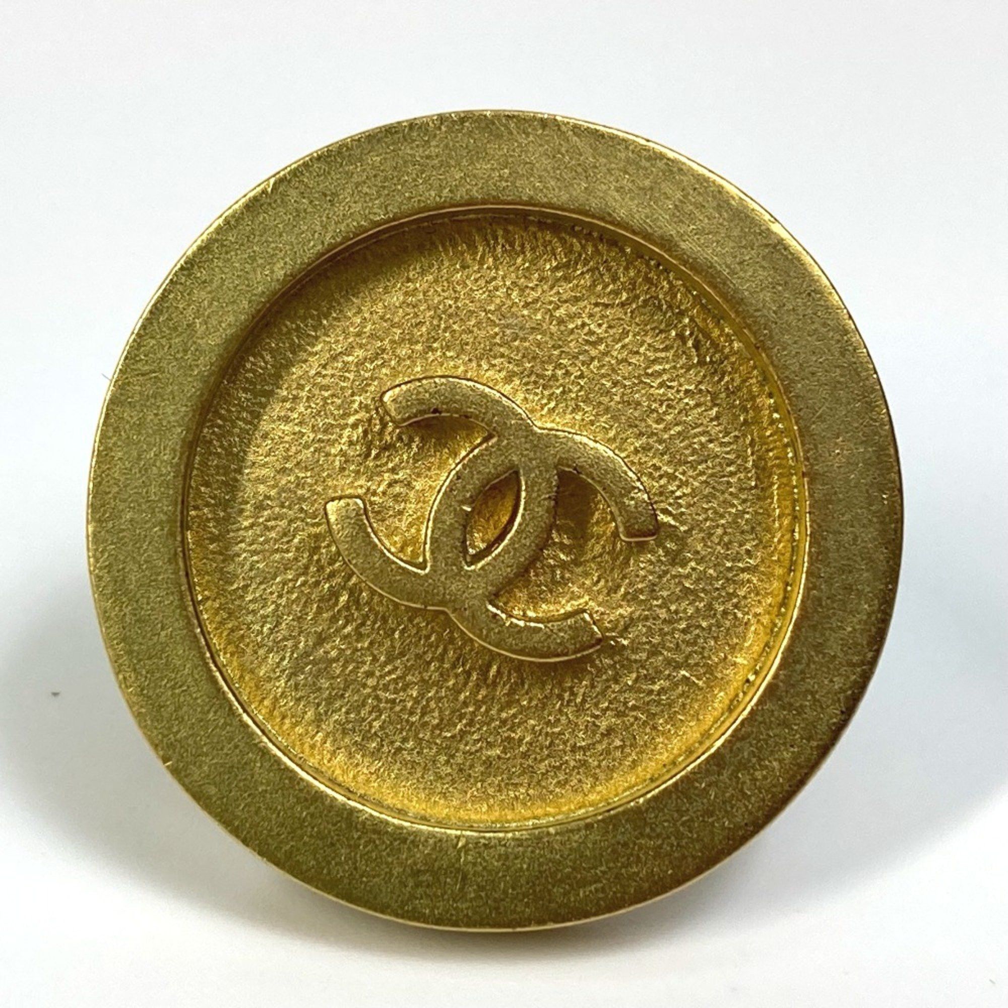 Chanel Chanel CC Mark Circle Round Earrings Gold Size ONE SIZE - 5 Thumbnail
