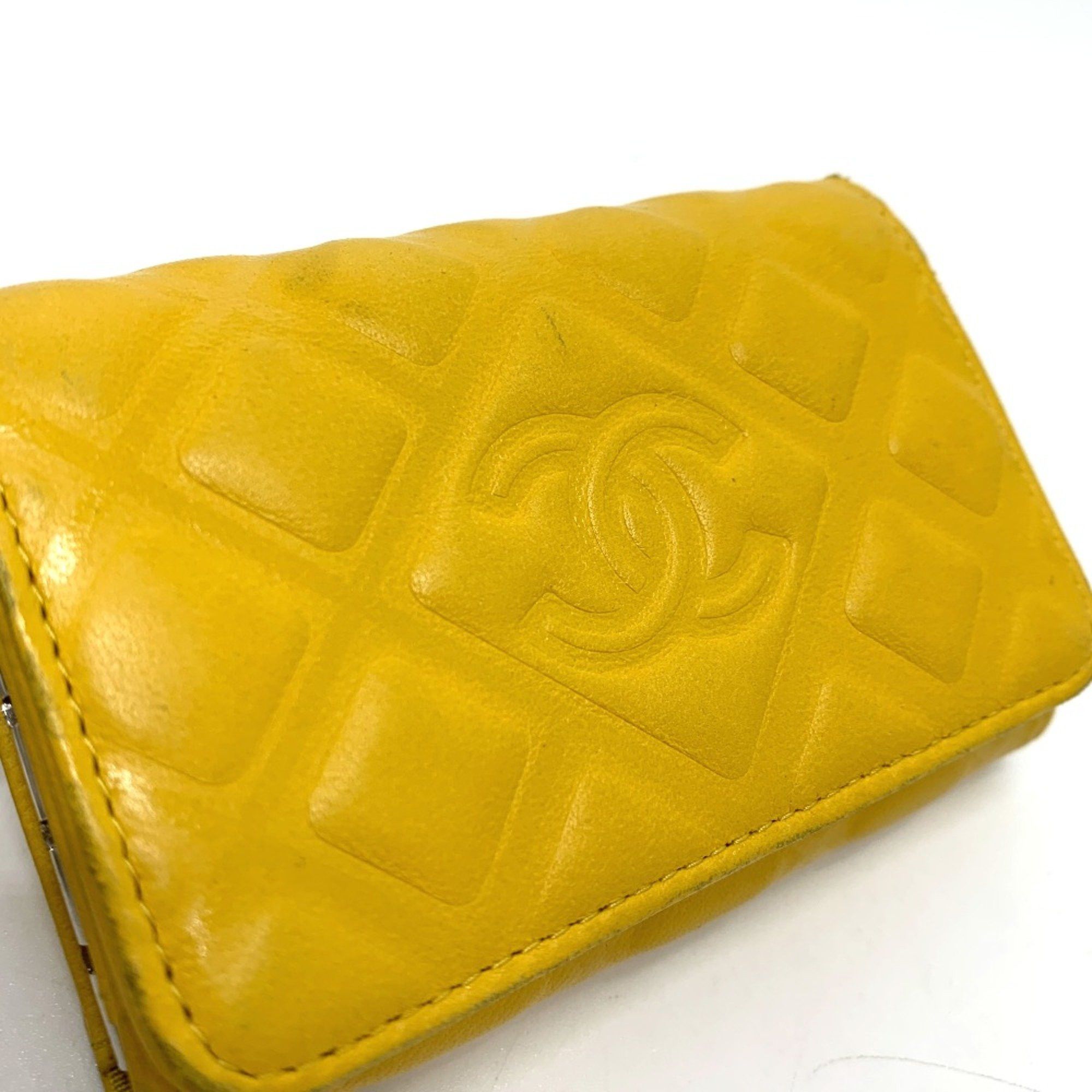 Chanel Chanel CC Mark 4 stations with key ring Key Case yellow Size ONE SIZE - 7 Thumbnail