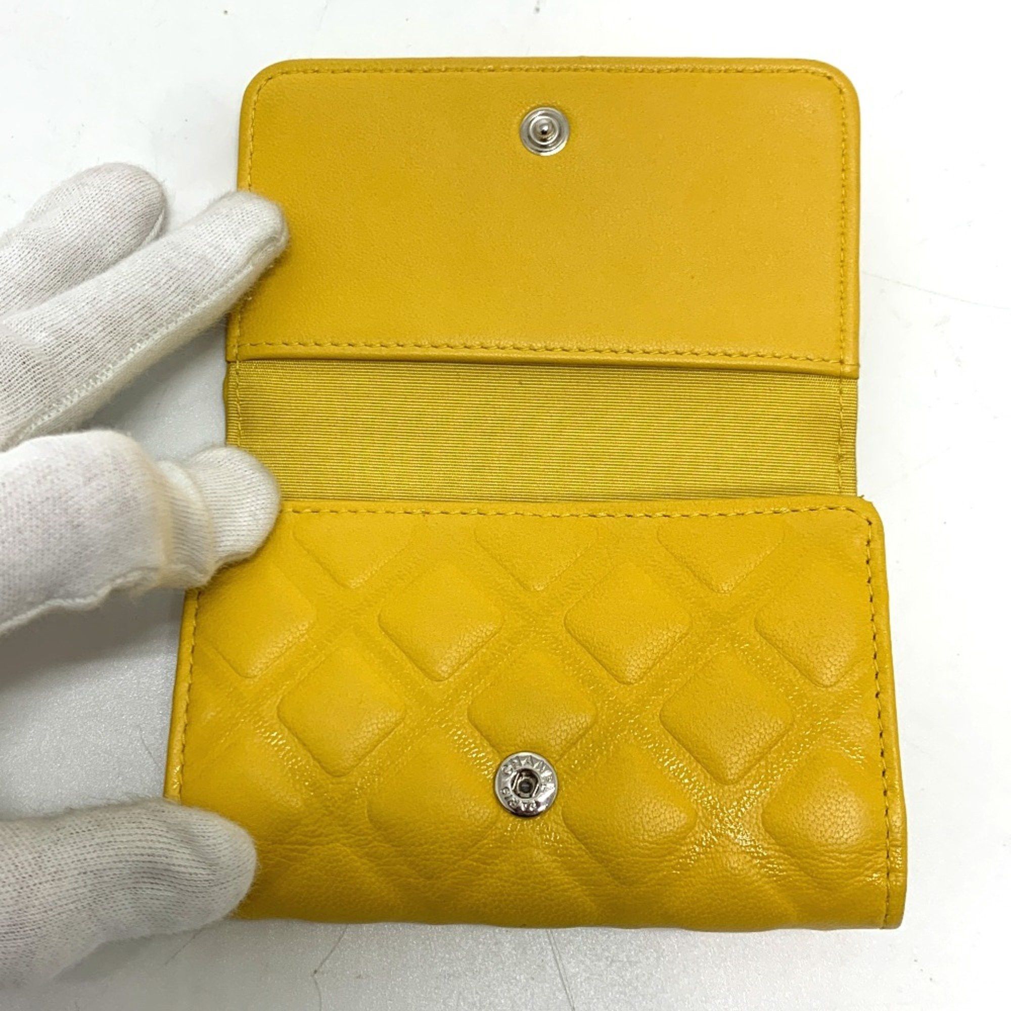 Chanel Chanel CC Mark 4 stations with key ring Key Case yellow Size ONE SIZE - 9 Thumbnail