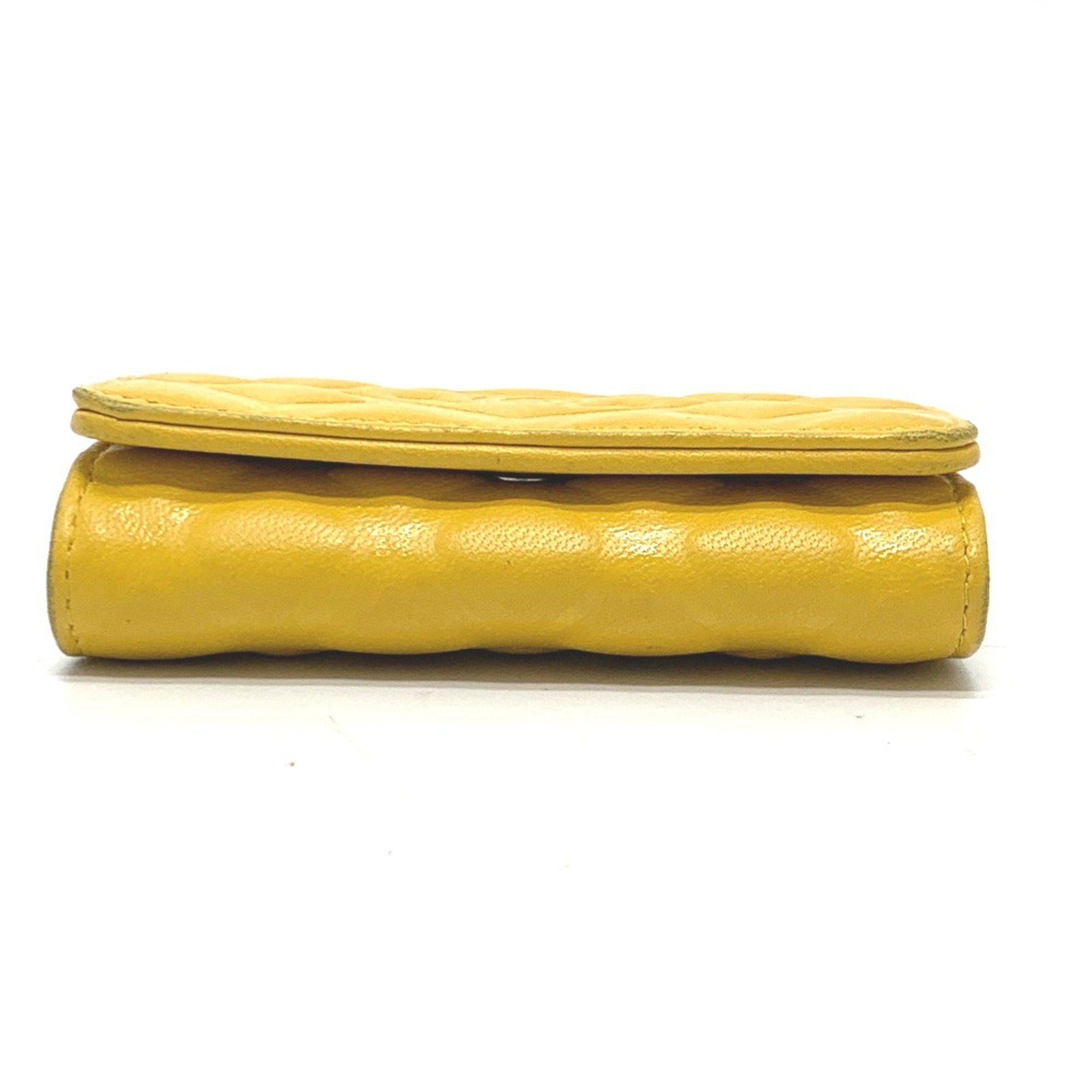 Chanel Chanel CC Mark 4 stations with key ring Key Case yellow Size ONE SIZE - 3 Thumbnail