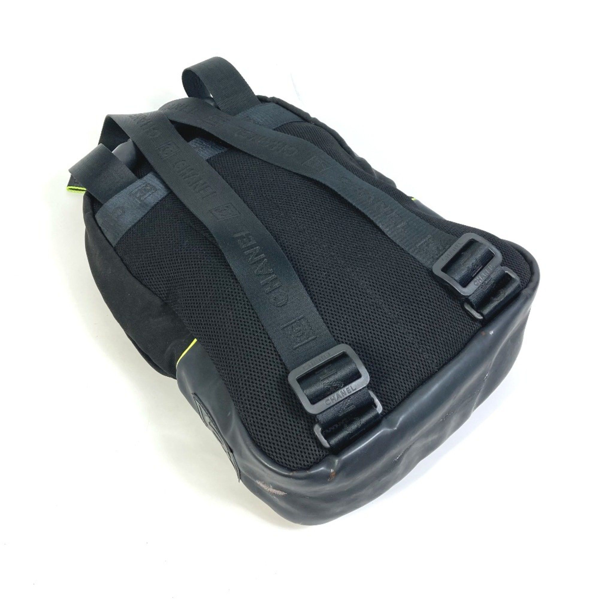 Chanel Chanel Sports line Backpack Backpack Black x neon yellow Size ONE SIZE - 14 Thumbnail