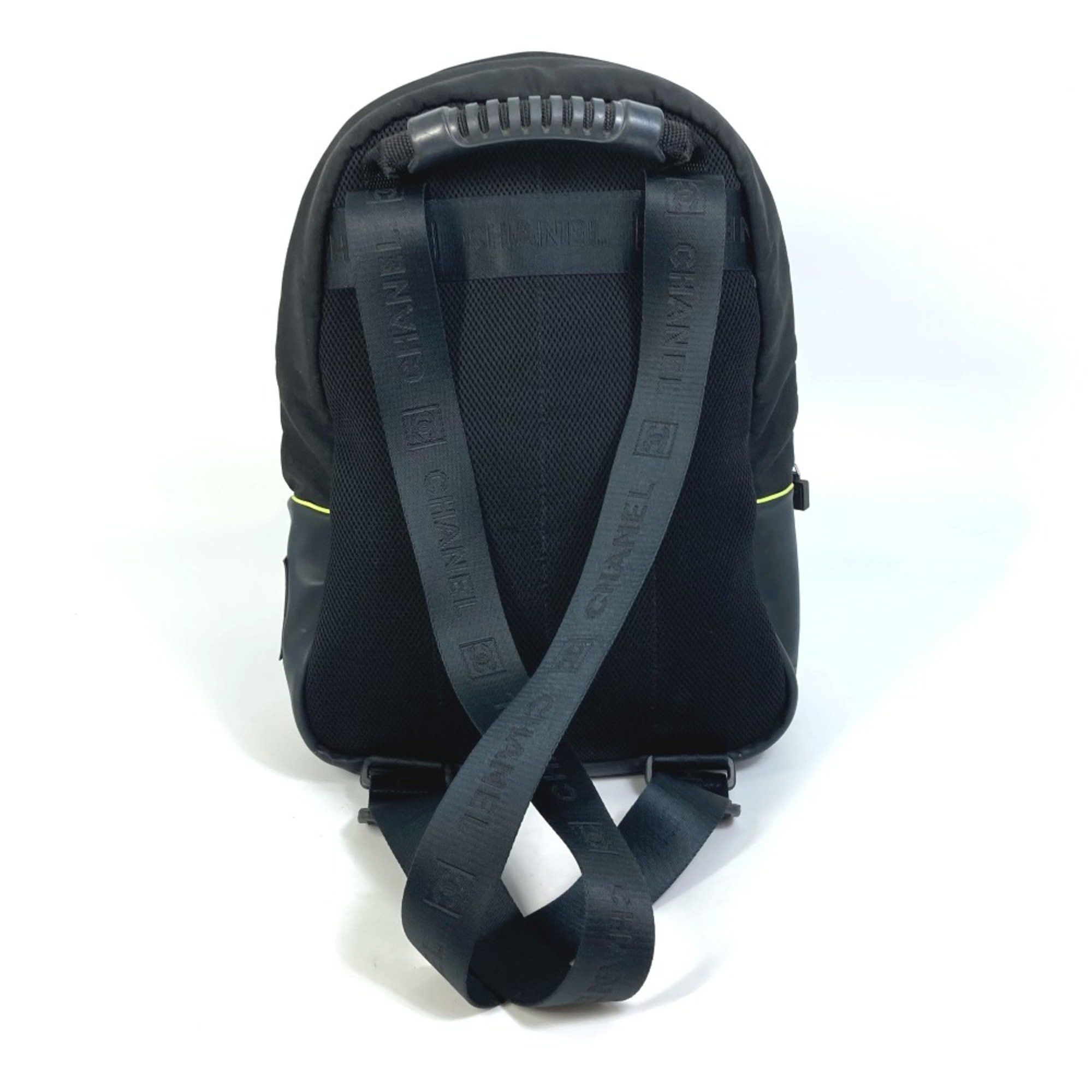 Chanel Chanel Sports line Backpack Backpack Black x neon yellow Size ONE SIZE - 2 Thumbnail