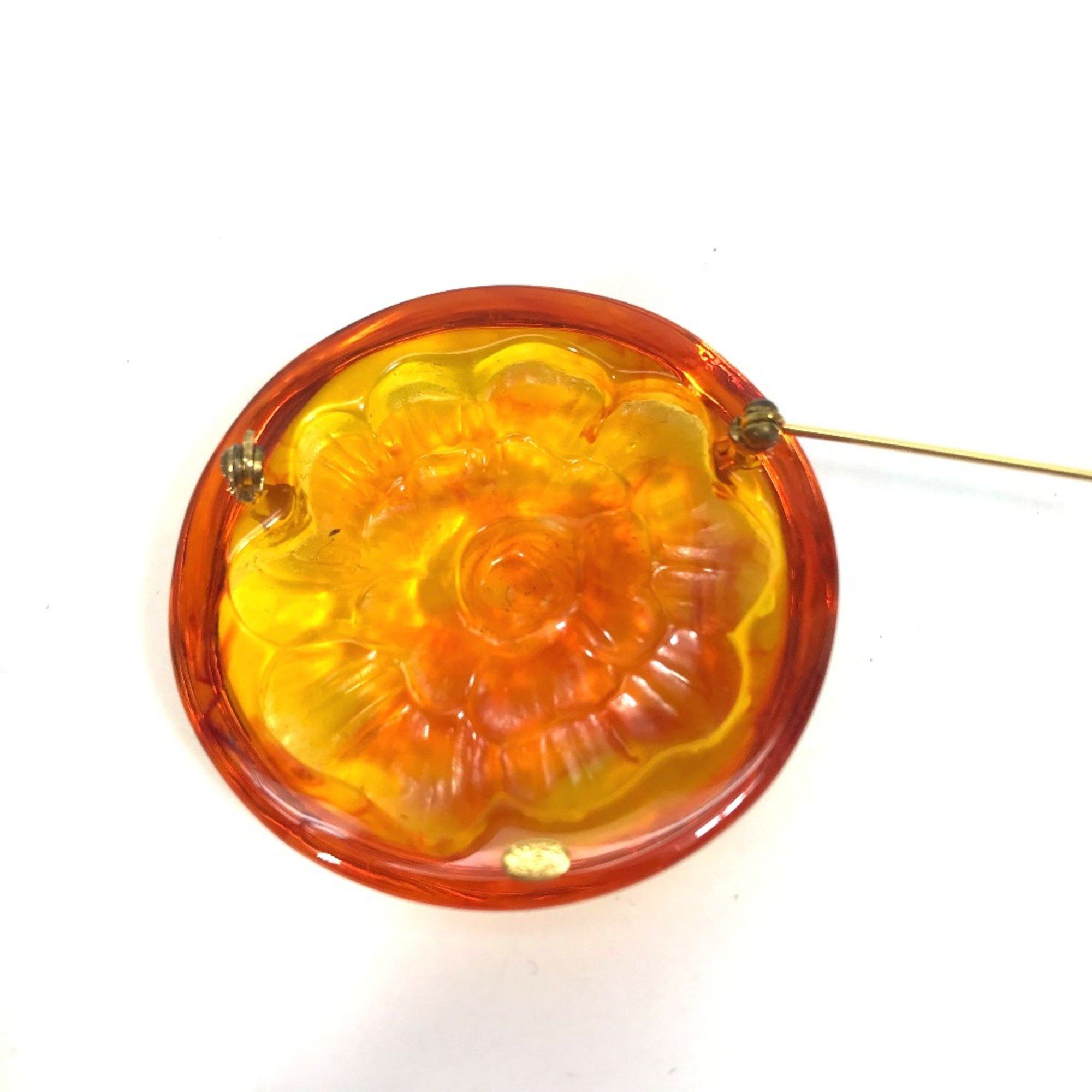 Chanel Chanel Brand accessories circle type Brooch Orange Size ONE SIZE - 9 Thumbnail