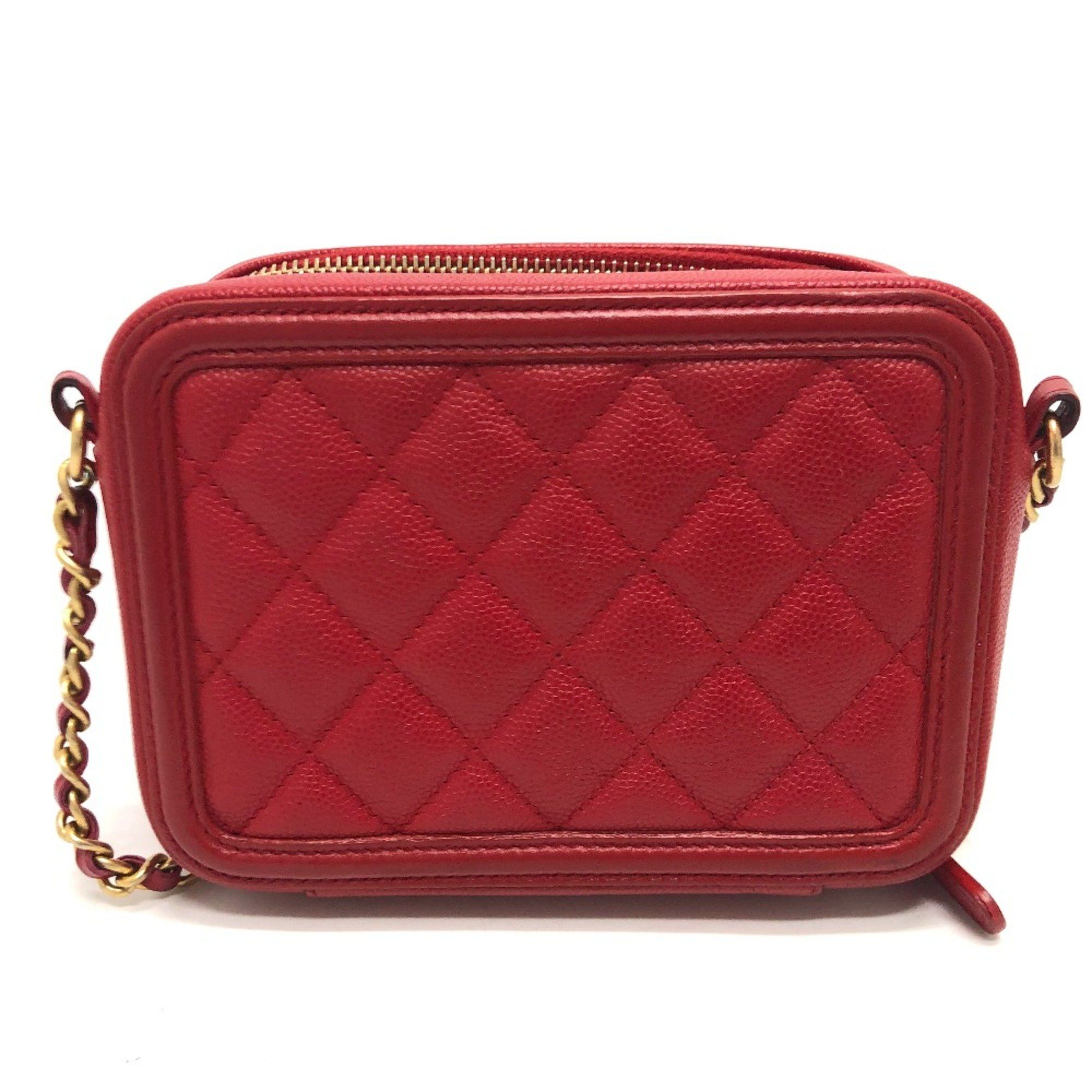 Chanel Chanel A84452 CC filigree mini Shoulder Bag Red GoldHardware Size ONE SIZE - 2 Thumbnail
