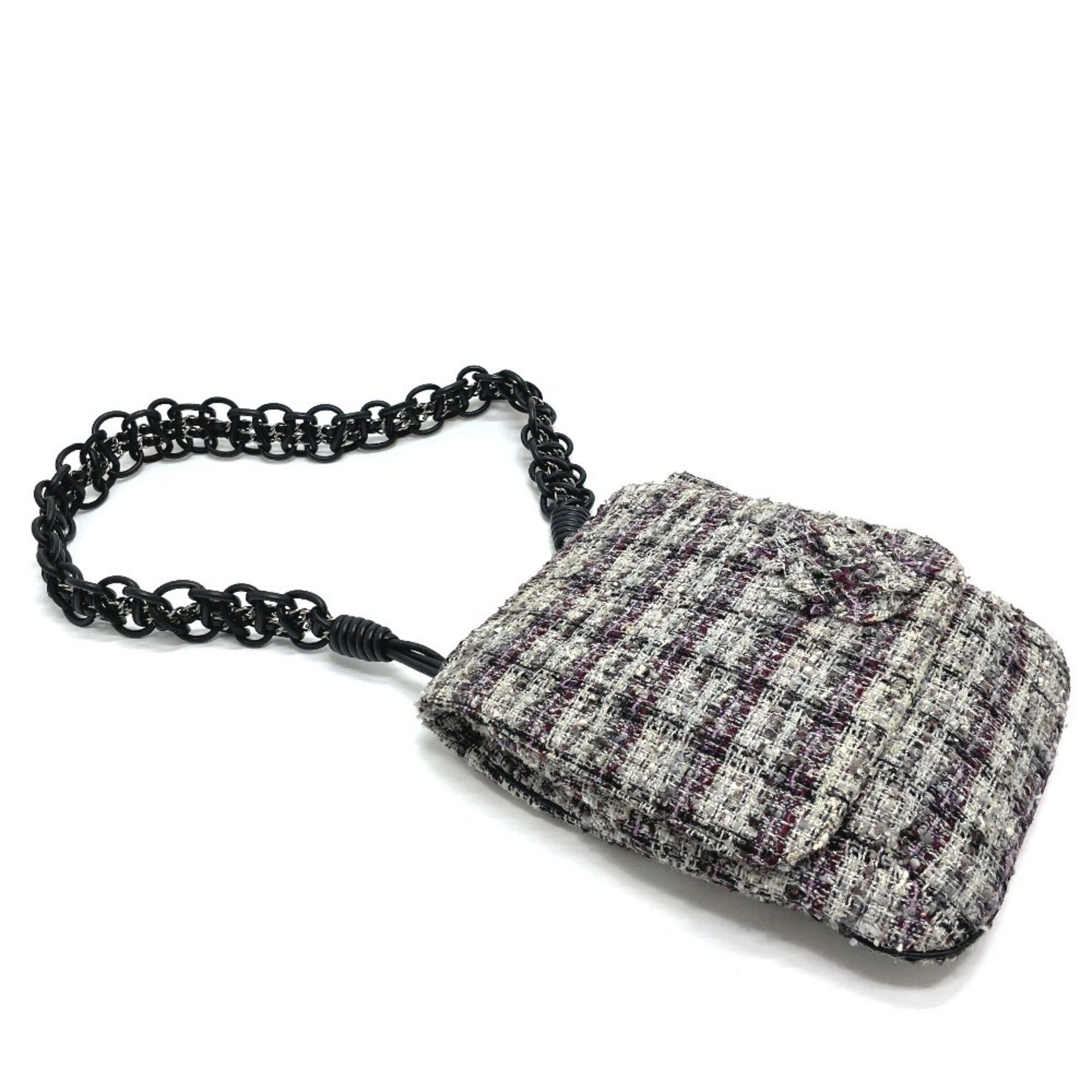 Chanel Chanel Camelia chain bag bag Shoulder Bag gray SilverHardware Size ONE SIZE - 9 Thumbnail