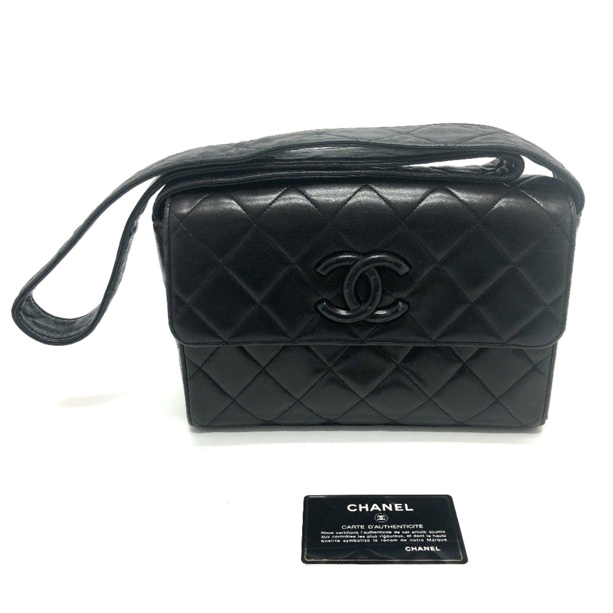 Chanel Chanel CC Mark bag shawl Shoulder Bag Black GoldHardware Size ONE SIZE - 12 Thumbnail
