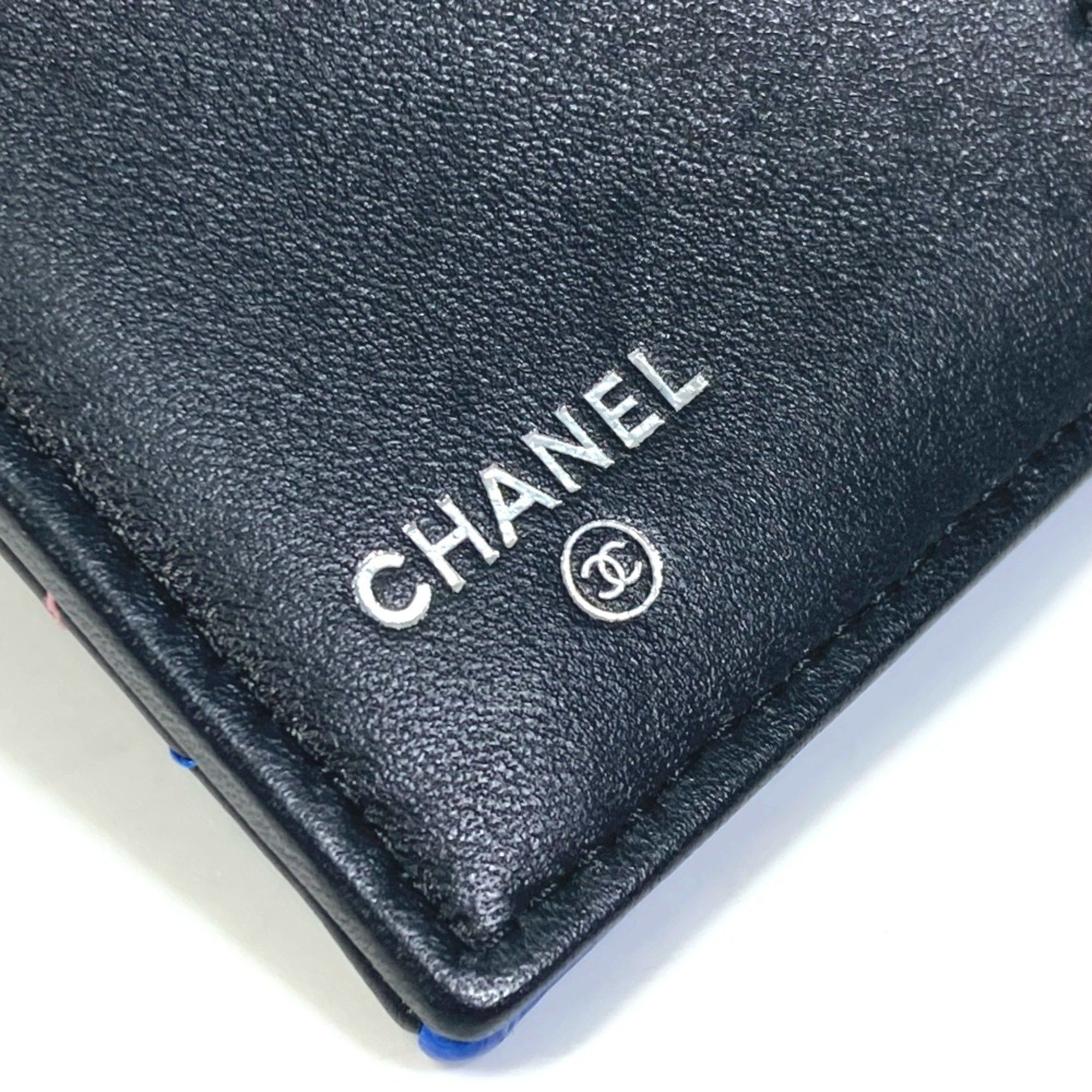 Chanel Chanel CC Mark Compact wallet Trifold wallet Black SilverHardware Size ONE SIZE - 8 Thumbnail