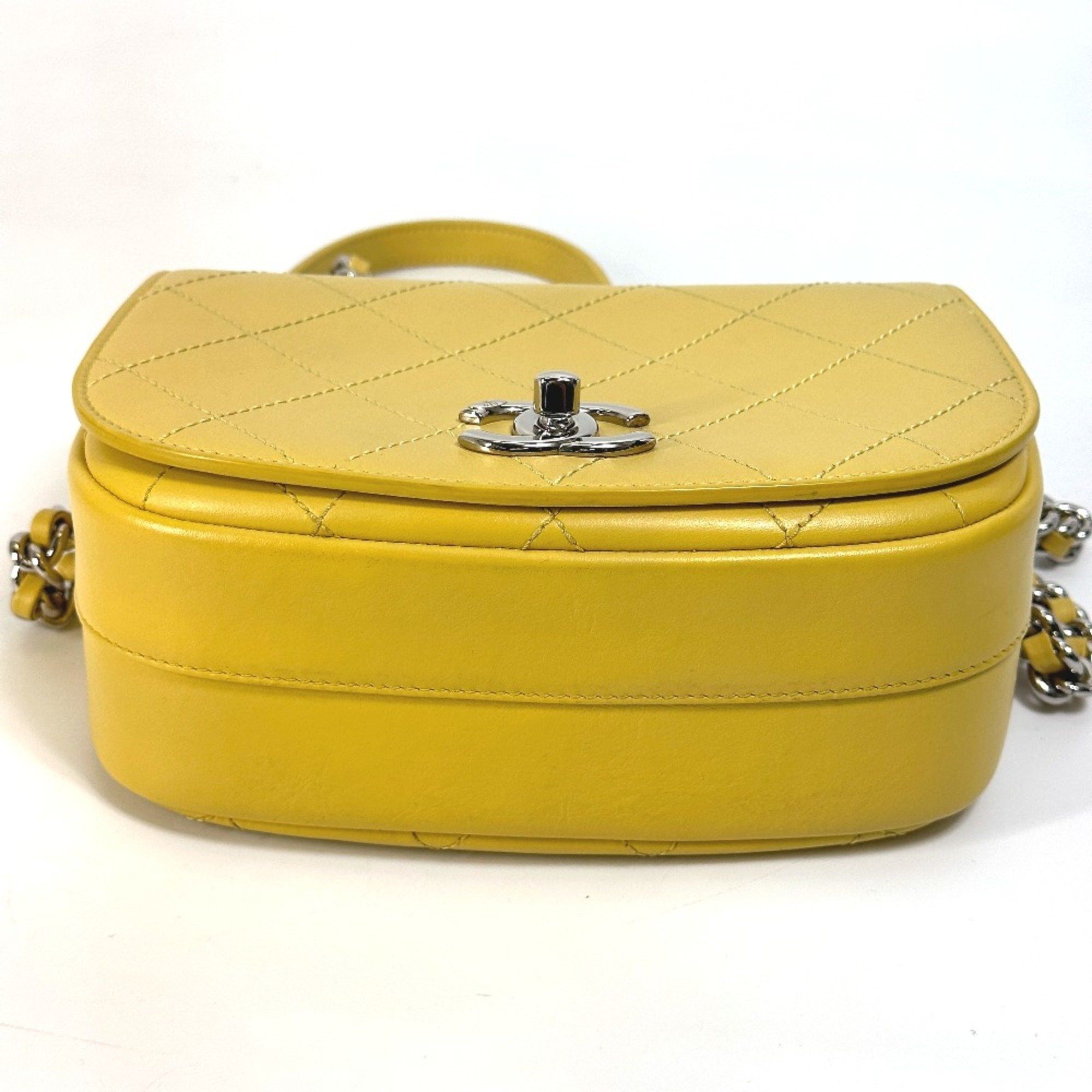 Chanel Chanel CC Mark Chain 2WAY Hand Bag Crossbody Shoulder Bag Yellow Based Size ONE SIZE - 3 Thumbnail