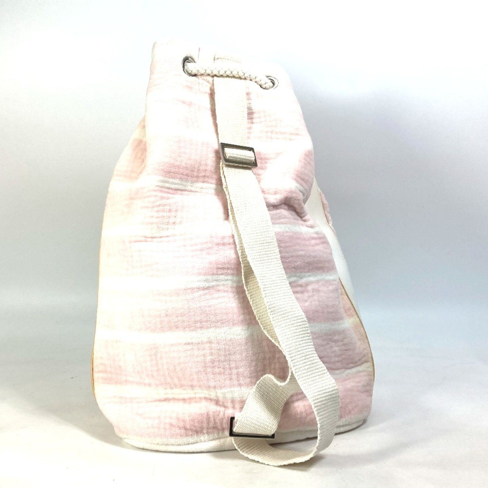 Chanel Chanel beach bag shoulder drawstring bag Shoulder Bag pink White Size ONE SIZE - 2 Thumbnail
