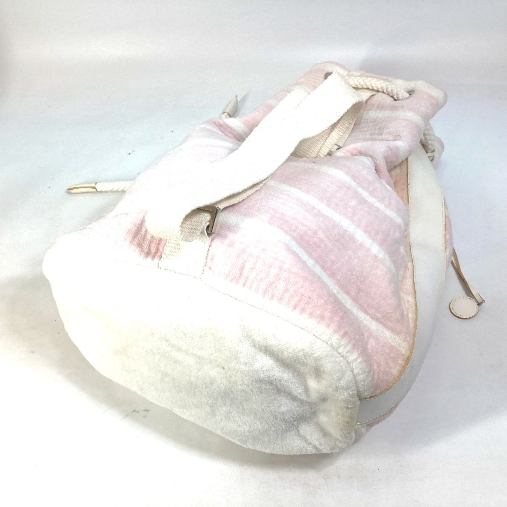 Chanel Chanel beach bag shoulder drawstring bag Shoulder Bag pink White Size ONE SIZE - 6 Thumbnail