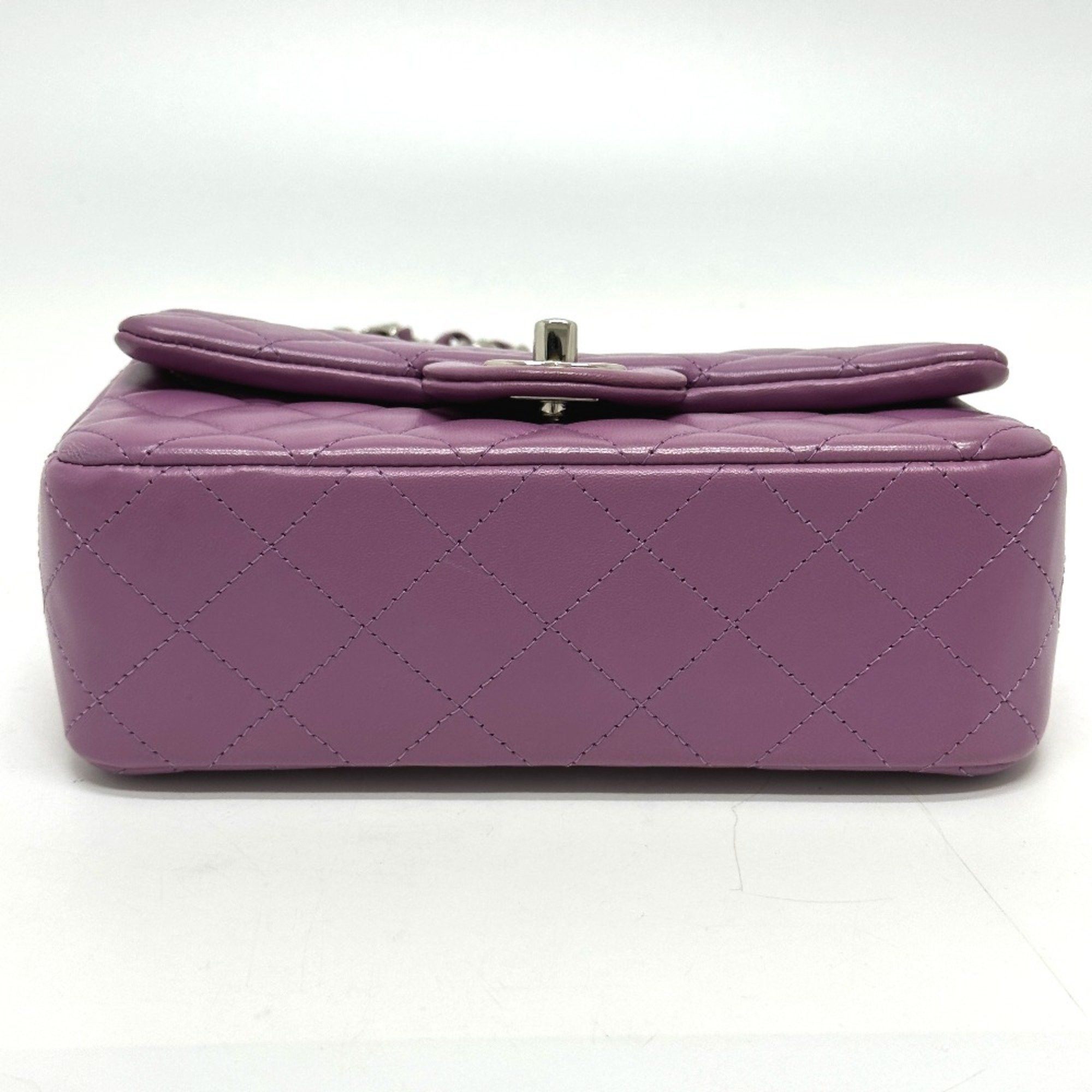Chanel Chanel CC Mark chain bag Shoulder Bag purple SilverHardware Size ONE SIZE - 3 Thumbnail