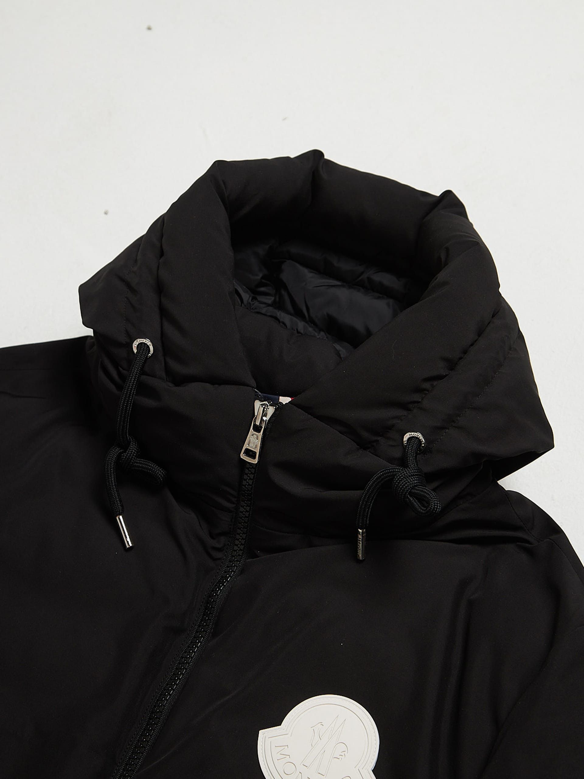 Moncler Black Sleeve Logo Printed Polyester Downjacket Size US L / EU 52-54 / 3 - 3 Thumbnail