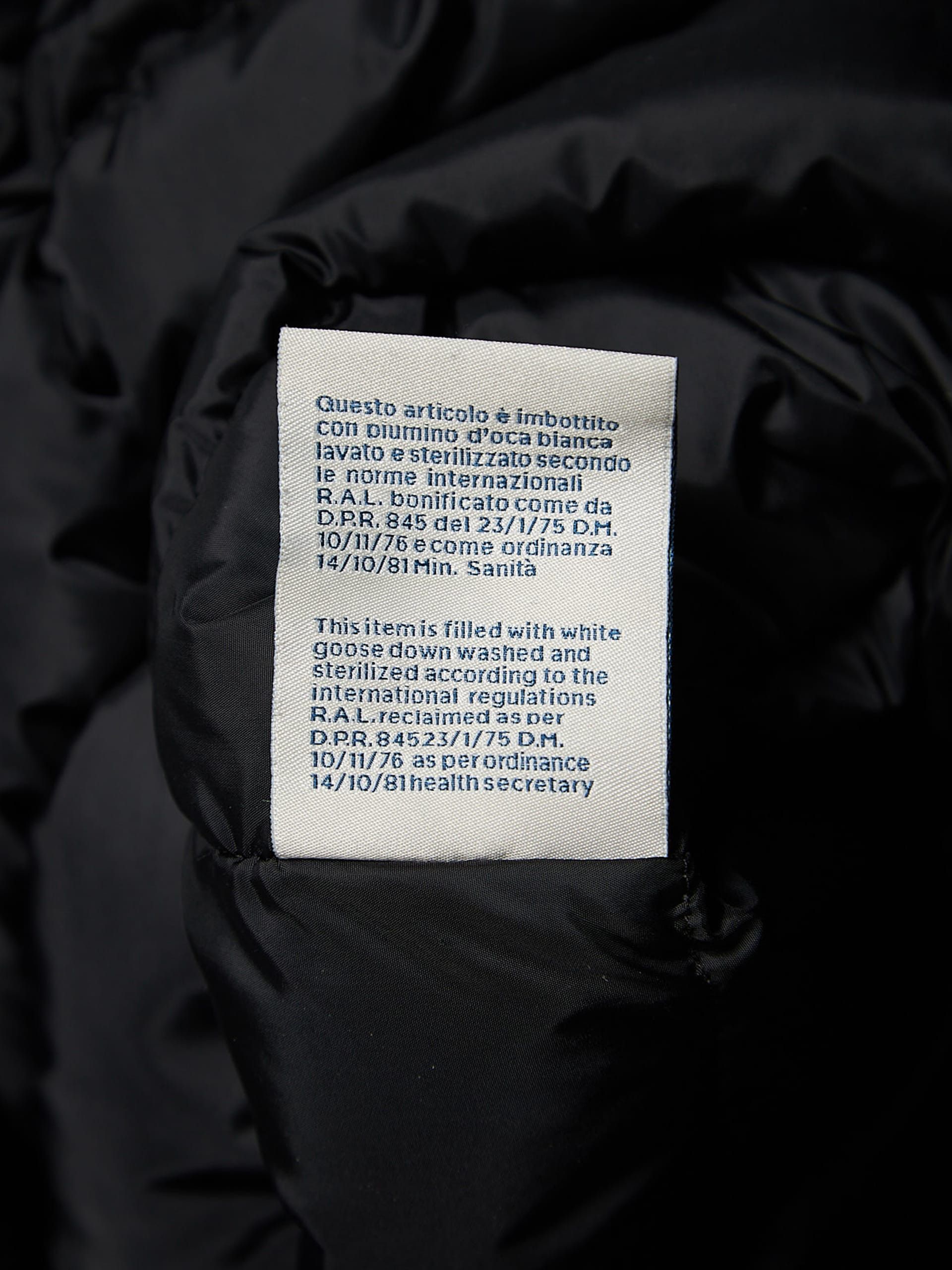 Moncler Black Sleeve Logo Printed Polyester Downjacket Size US L / EU 52-54 / 3 - 5 Thumbnail