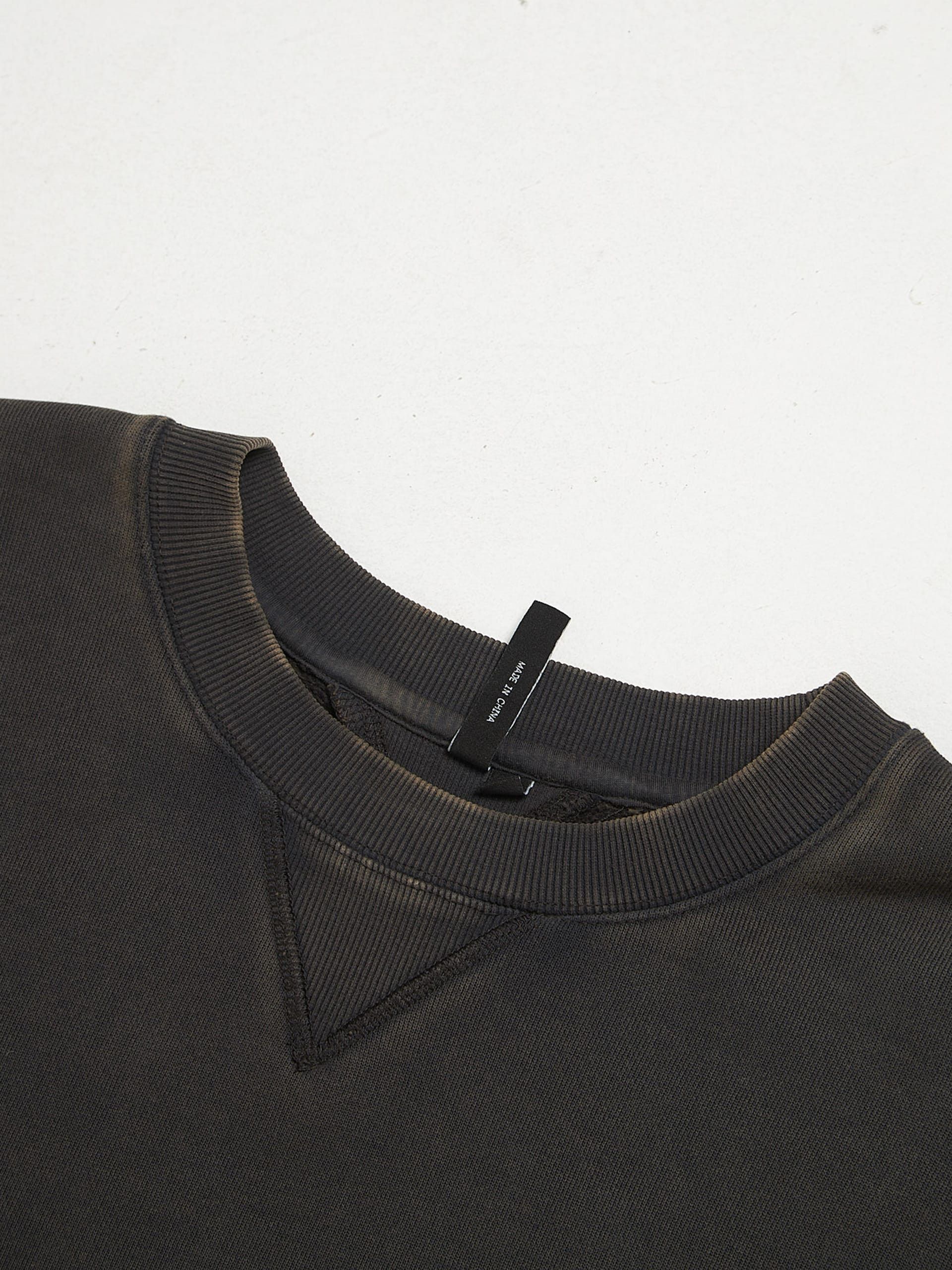 Entire Studios Black Washed Sweatshirt Size US XL / EU 56 / 4 - 3 Thumbnail