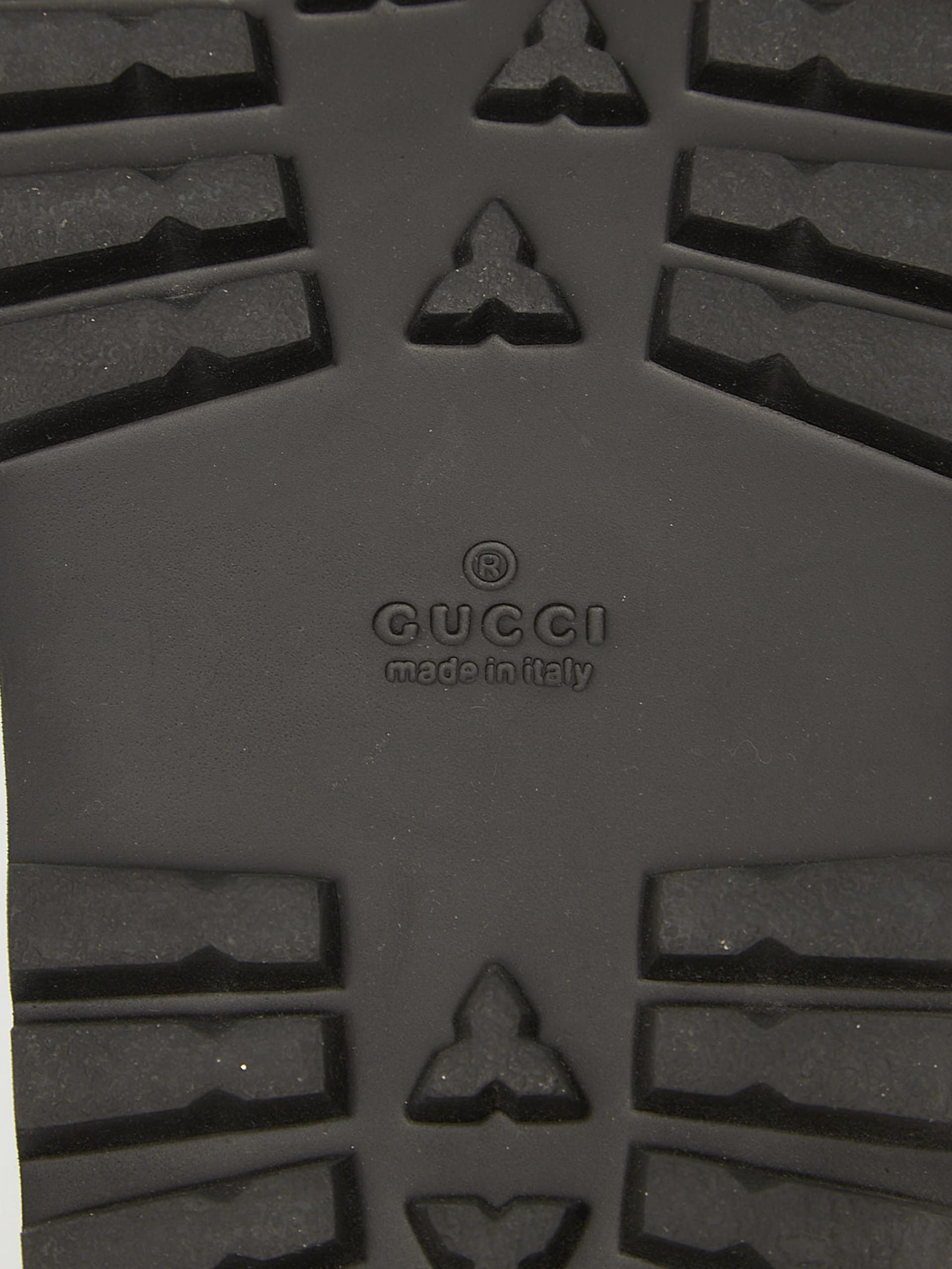 Gucci Black Monogram Embossed Leather Sandals Size US 13 / EU 46 - 7 Thumbnail