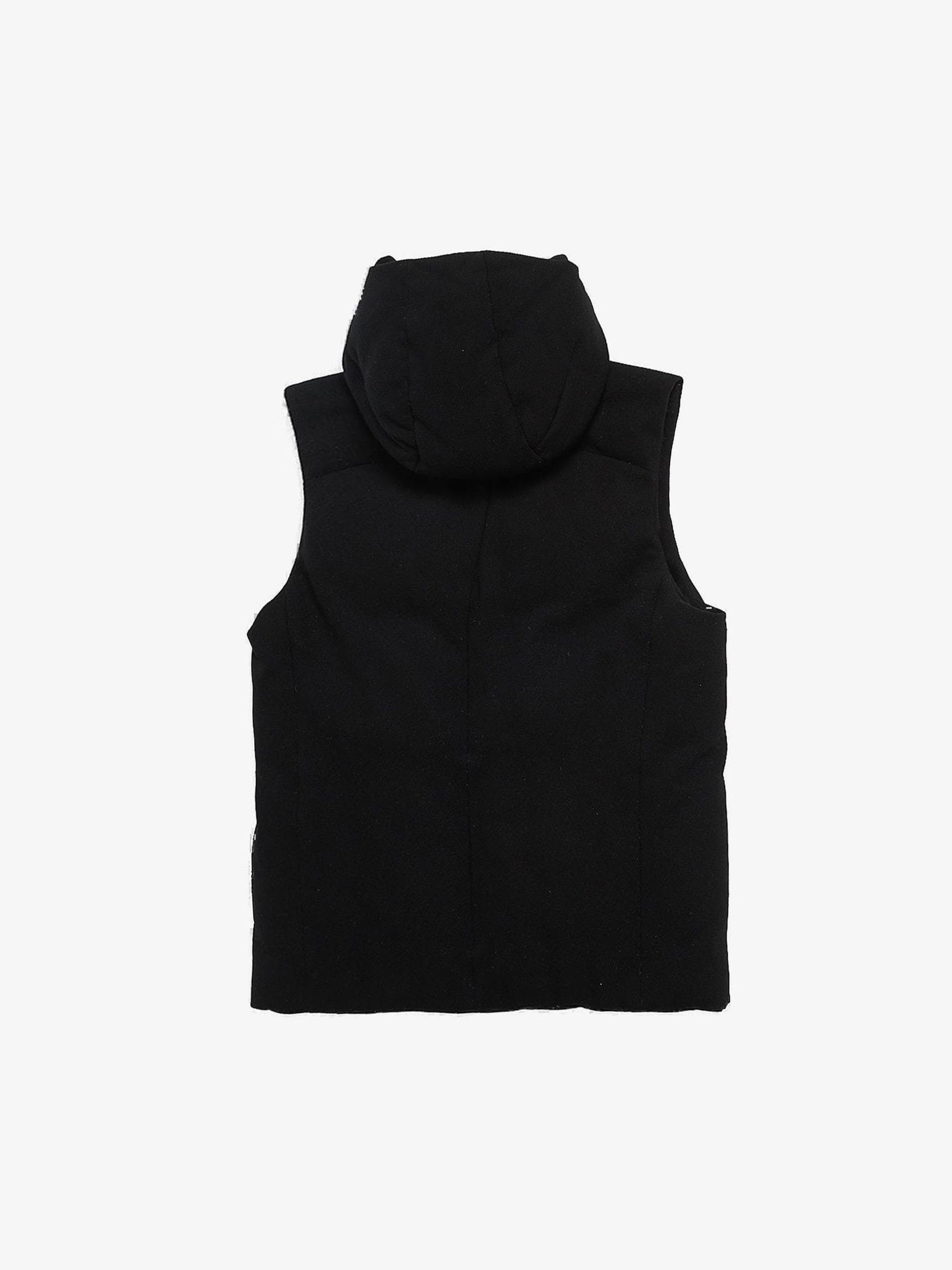 Attachment Black Down Filled Hooded Wool Blend Vest Size US XXL / EU 58 / 5 - 2 Thumbnail