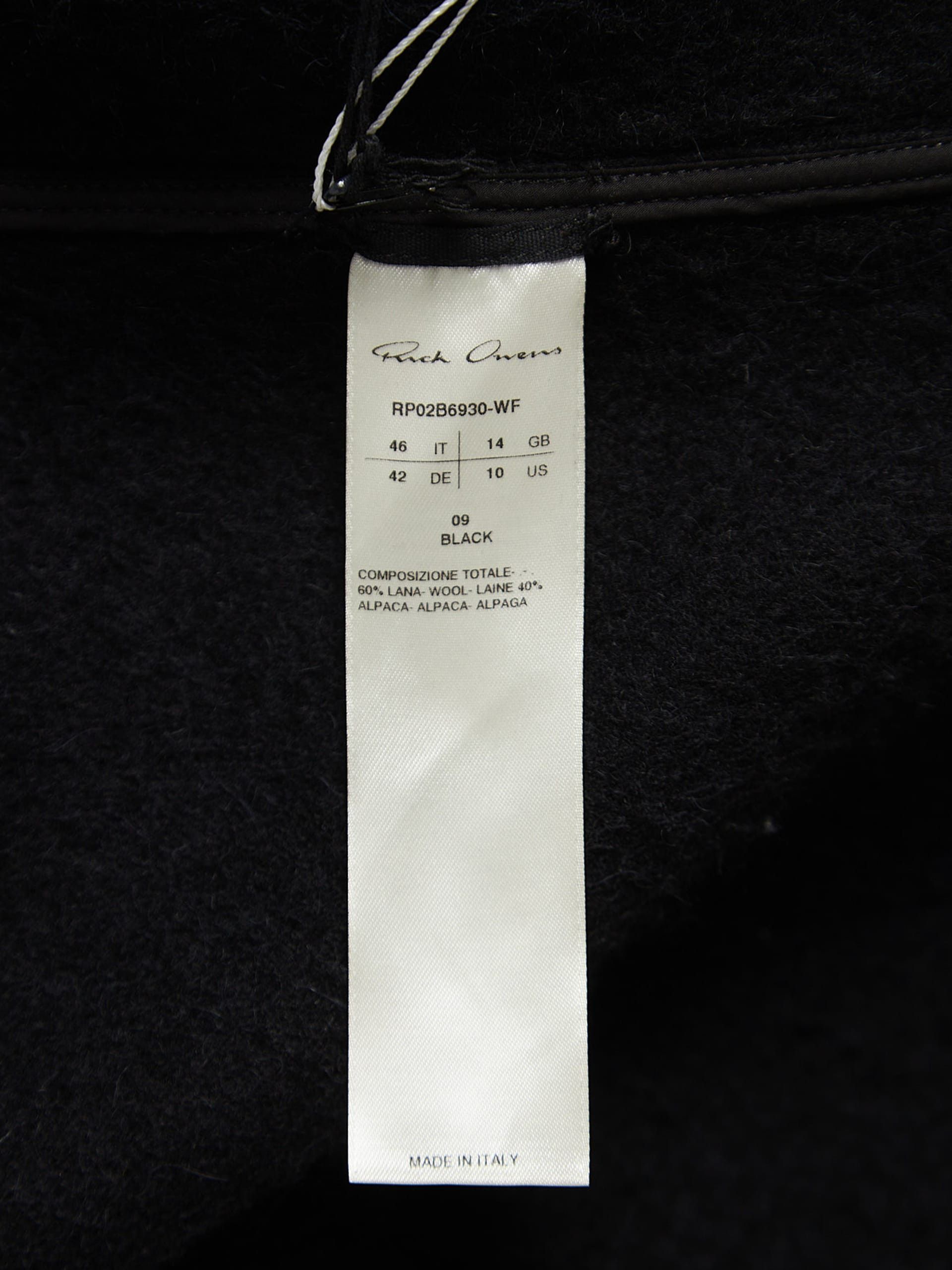 Rick Owens FW22 Strobe Wool and Alpaca Belted Coat Size US S / EU 44-46 / 1 - 4 Thumbnail