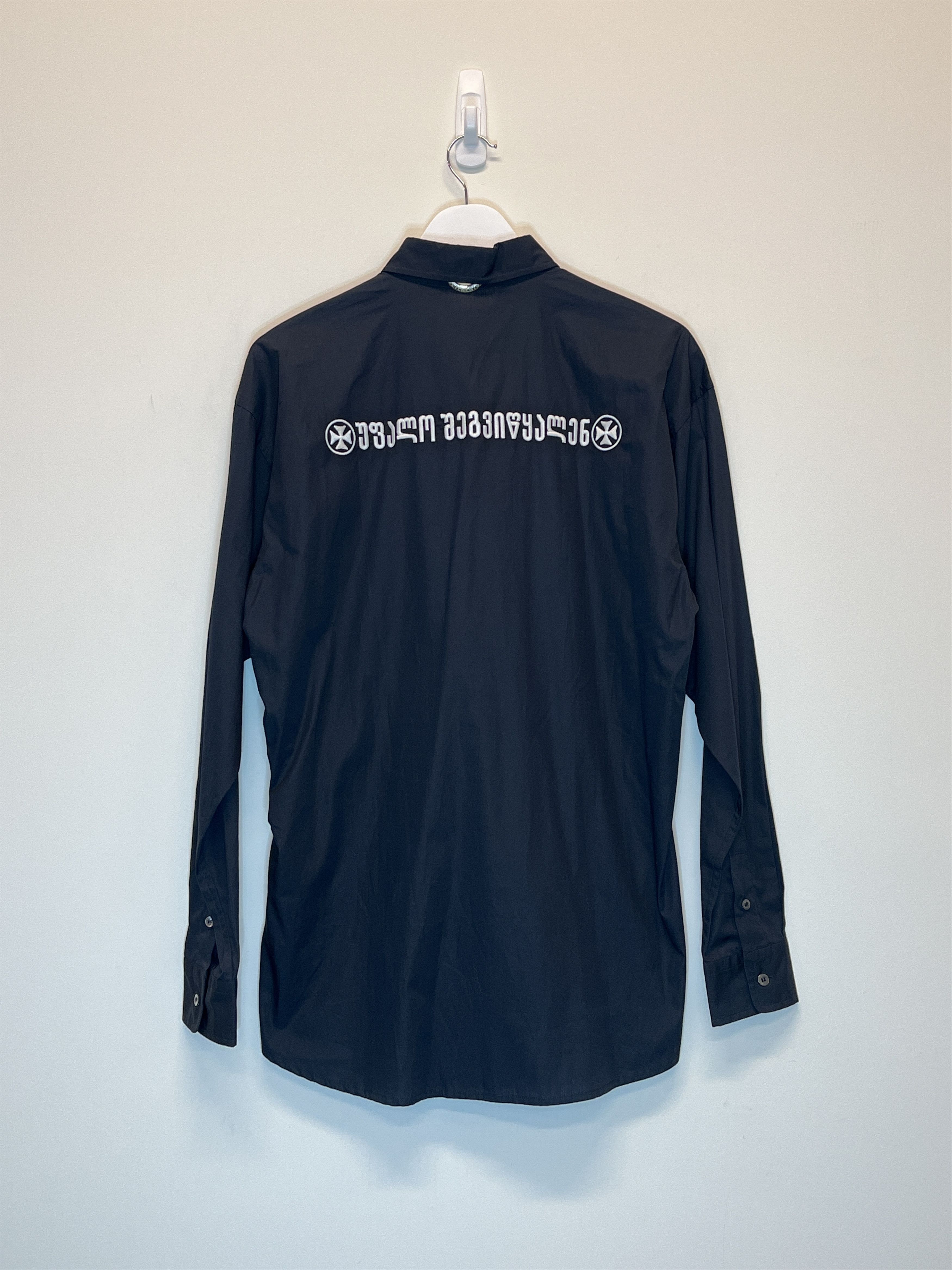 SS19 Georgia Embroidered Ring Button Down Shirt