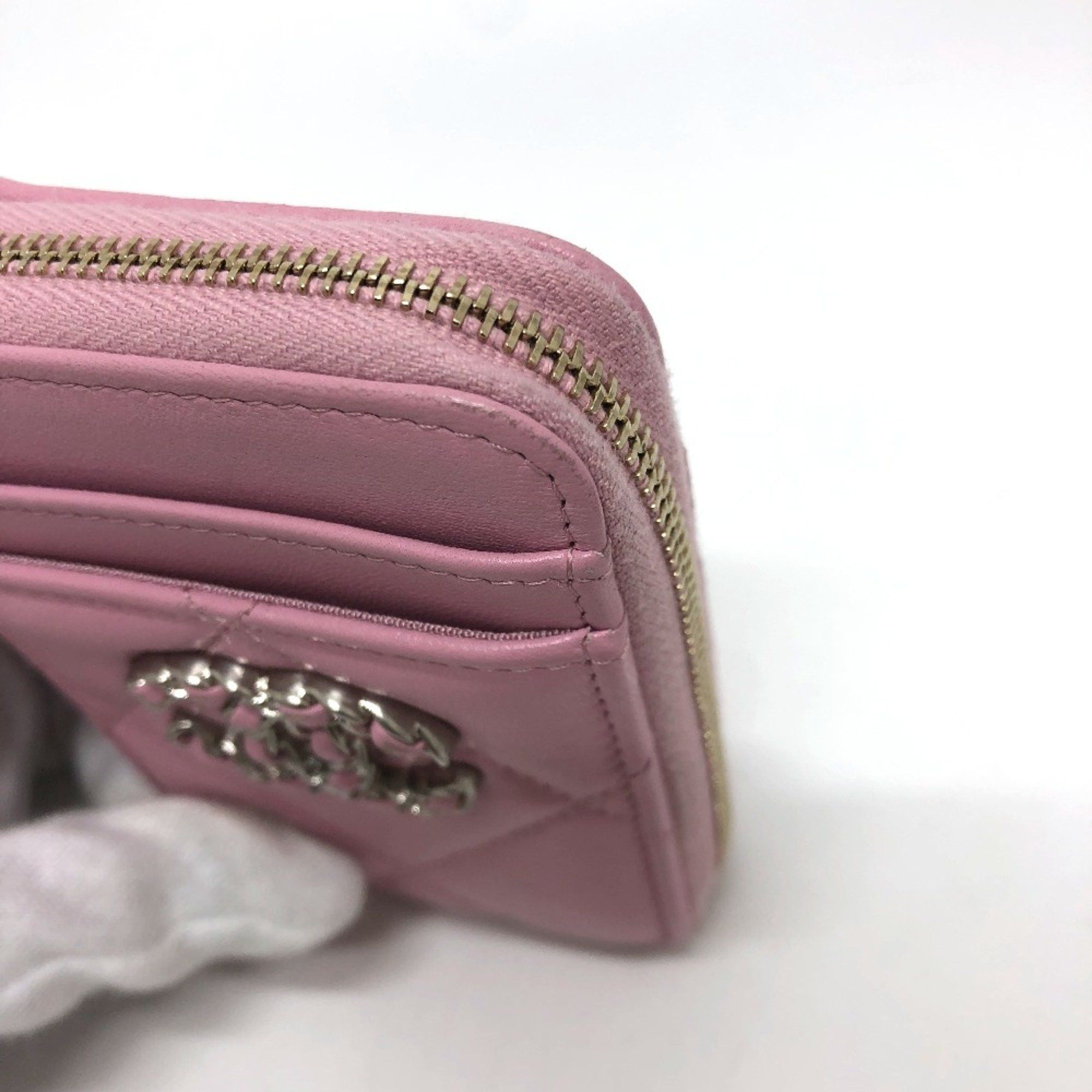 Chanel Chanel CC Mark CC wallet/wallet coin purse pink SilverGoldHardware Size ONE SIZE - 11 Thumbnail