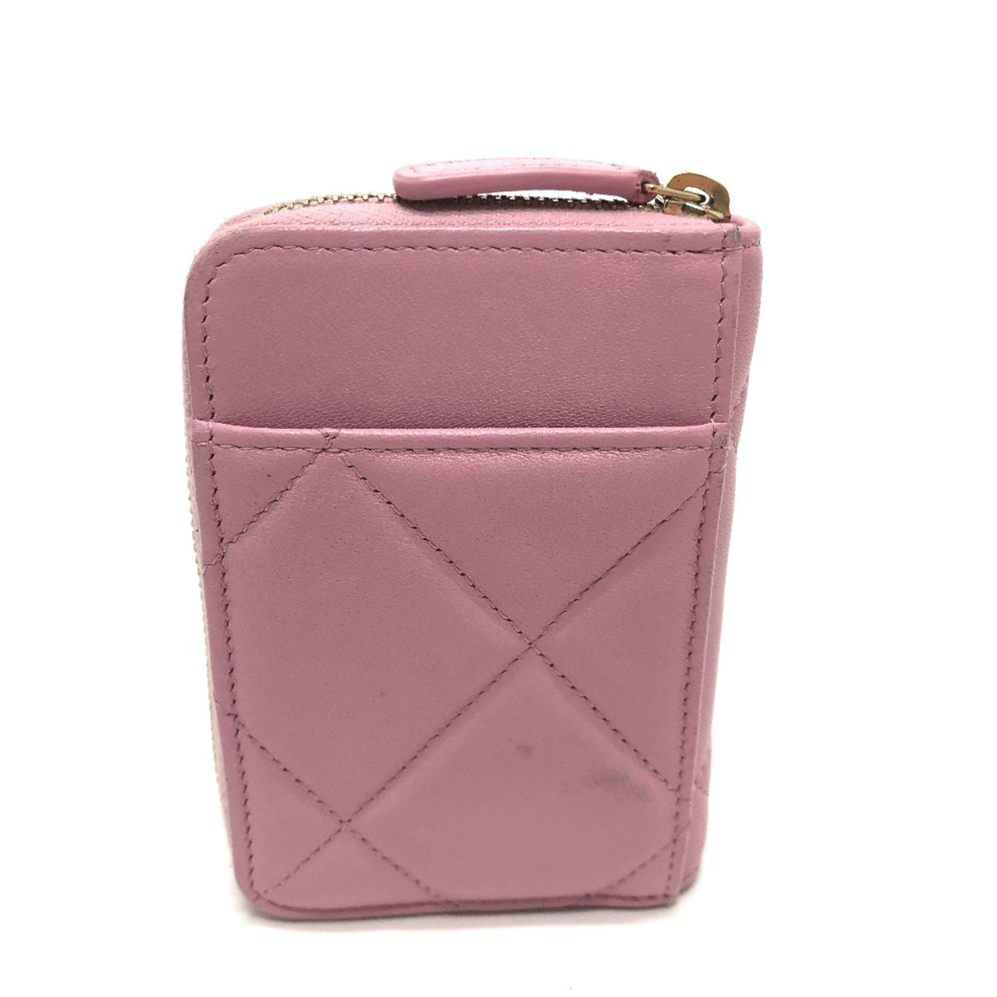 Chanel Chanel CC Mark CC wallet/wallet coin purse pink SilverGoldHardware Size ONE SIZE - 2 Thumbnail
