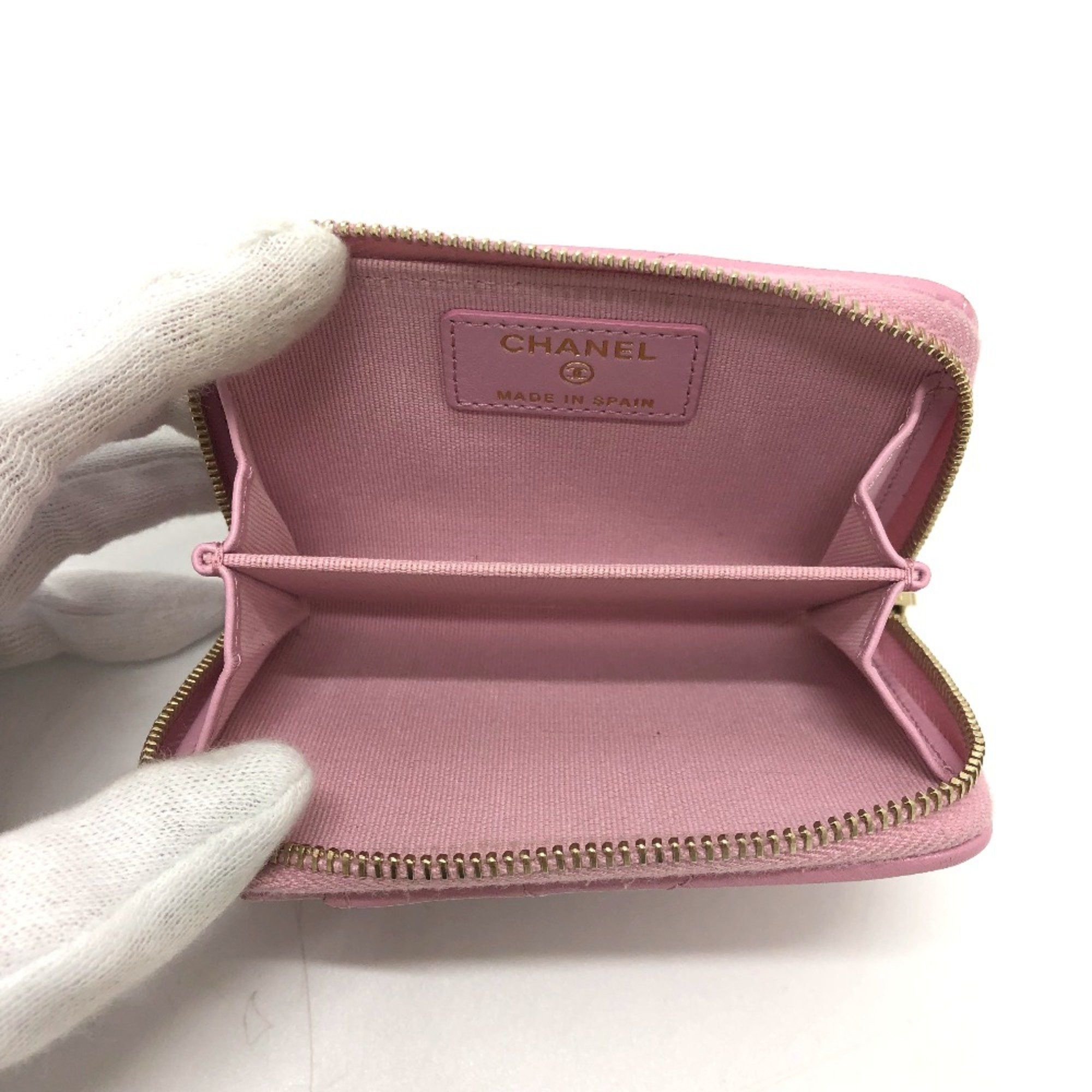 Chanel Chanel CC Mark CC wallet/wallet coin purse pink SilverGoldHardware Size ONE SIZE - 6 Thumbnail