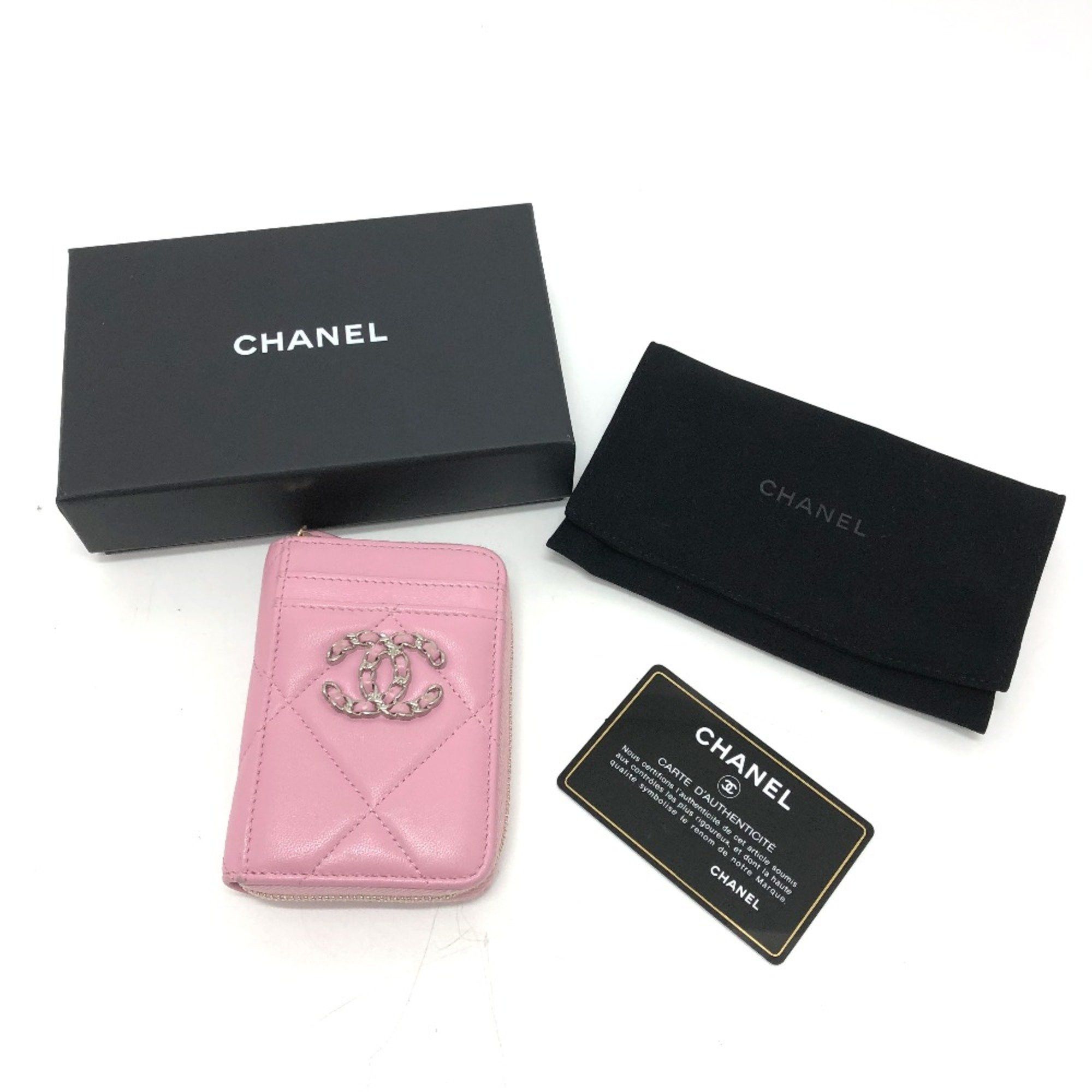 Chanel Chanel CC Mark CC wallet/wallet coin purse pink SilverGoldHardware Size ONE SIZE - 12 Thumbnail