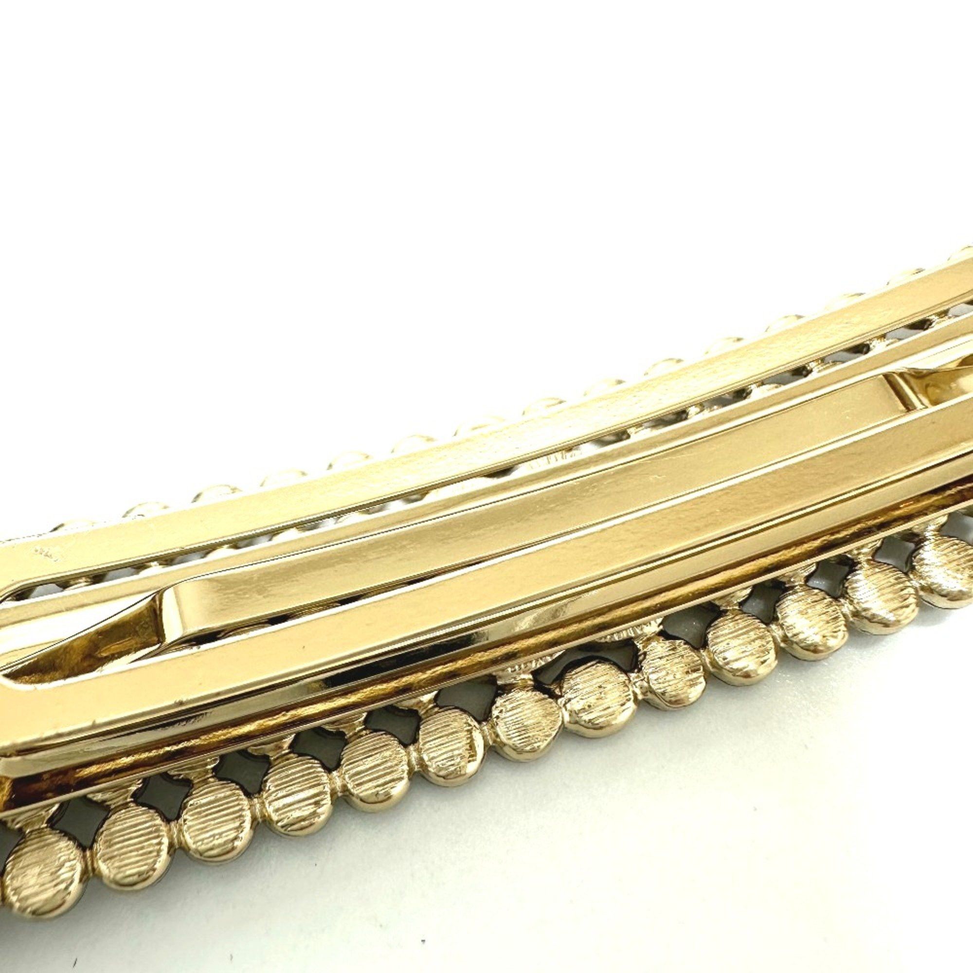 Chanel Chanel logo hair accessory Valletta Gold Size ONE SIZE - 7 Thumbnail