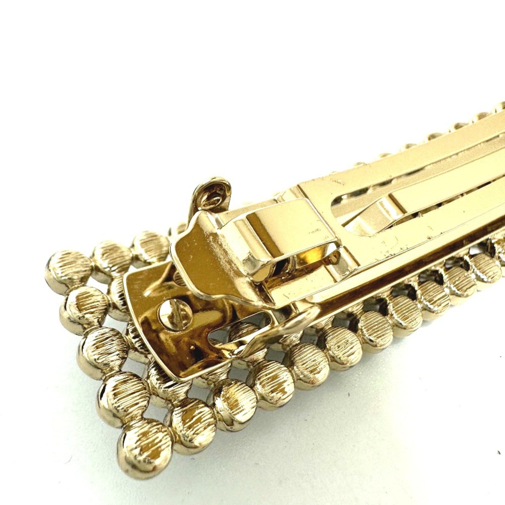 Chanel Chanel logo hair accessory Valletta Gold Size ONE SIZE - 6 Thumbnail