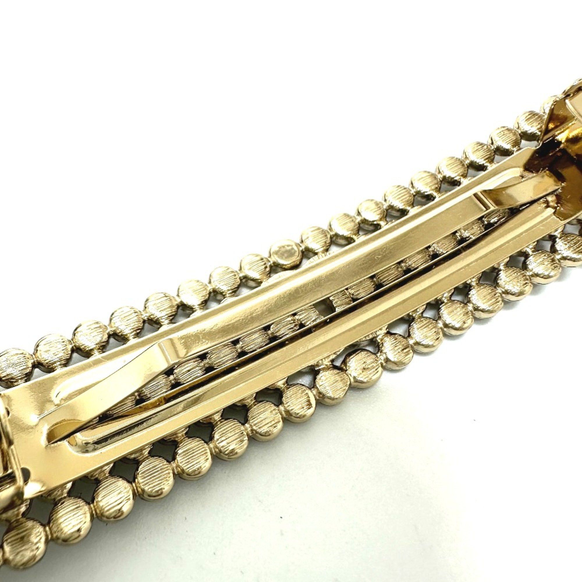 Chanel Chanel logo hair accessory Valletta Gold Size ONE SIZE - 10 Thumbnail