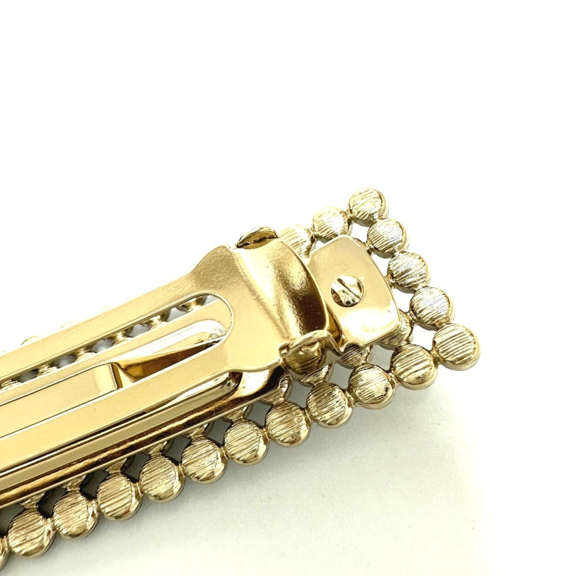 Chanel Chanel logo hair accessory Valletta Gold Size ONE SIZE - 8 Thumbnail