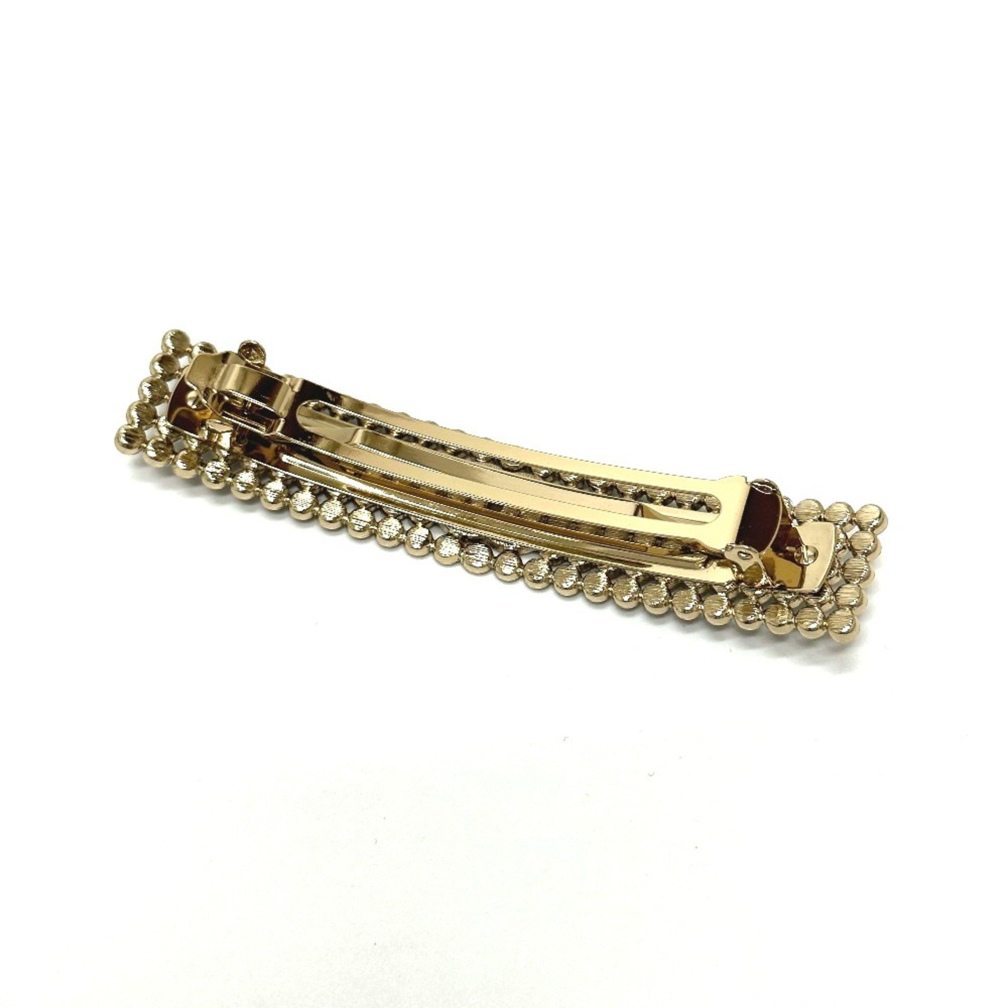 Chanel Chanel logo hair accessory Valletta Gold Size ONE SIZE - 2 Thumbnail