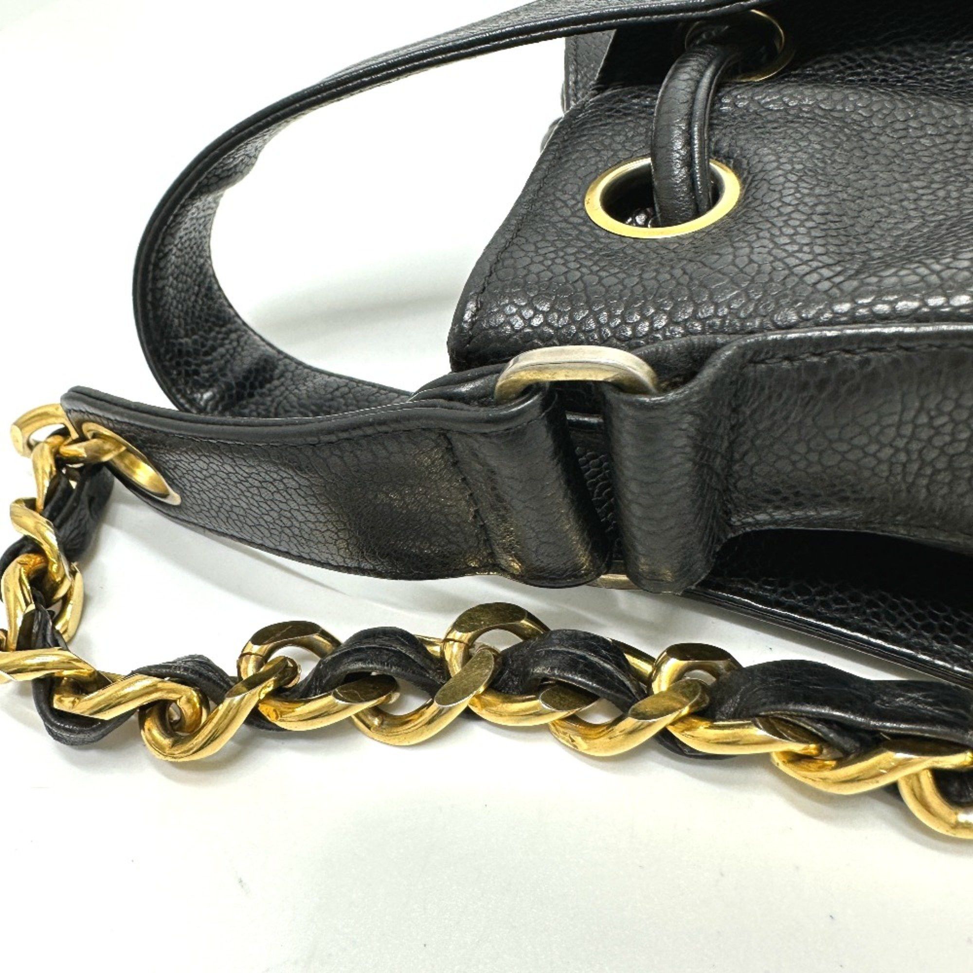 Chanel Chanel CC Mark Crossbody Chain Shoulder Bag Black Size ONE SIZE - 16 Thumbnail