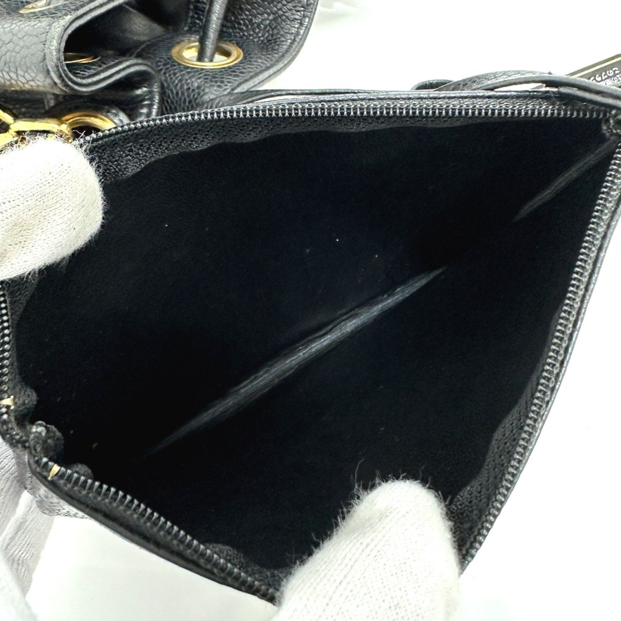 Chanel Chanel CC Mark Crossbody Chain Shoulder Bag Black Size ONE SIZE - 14 Thumbnail