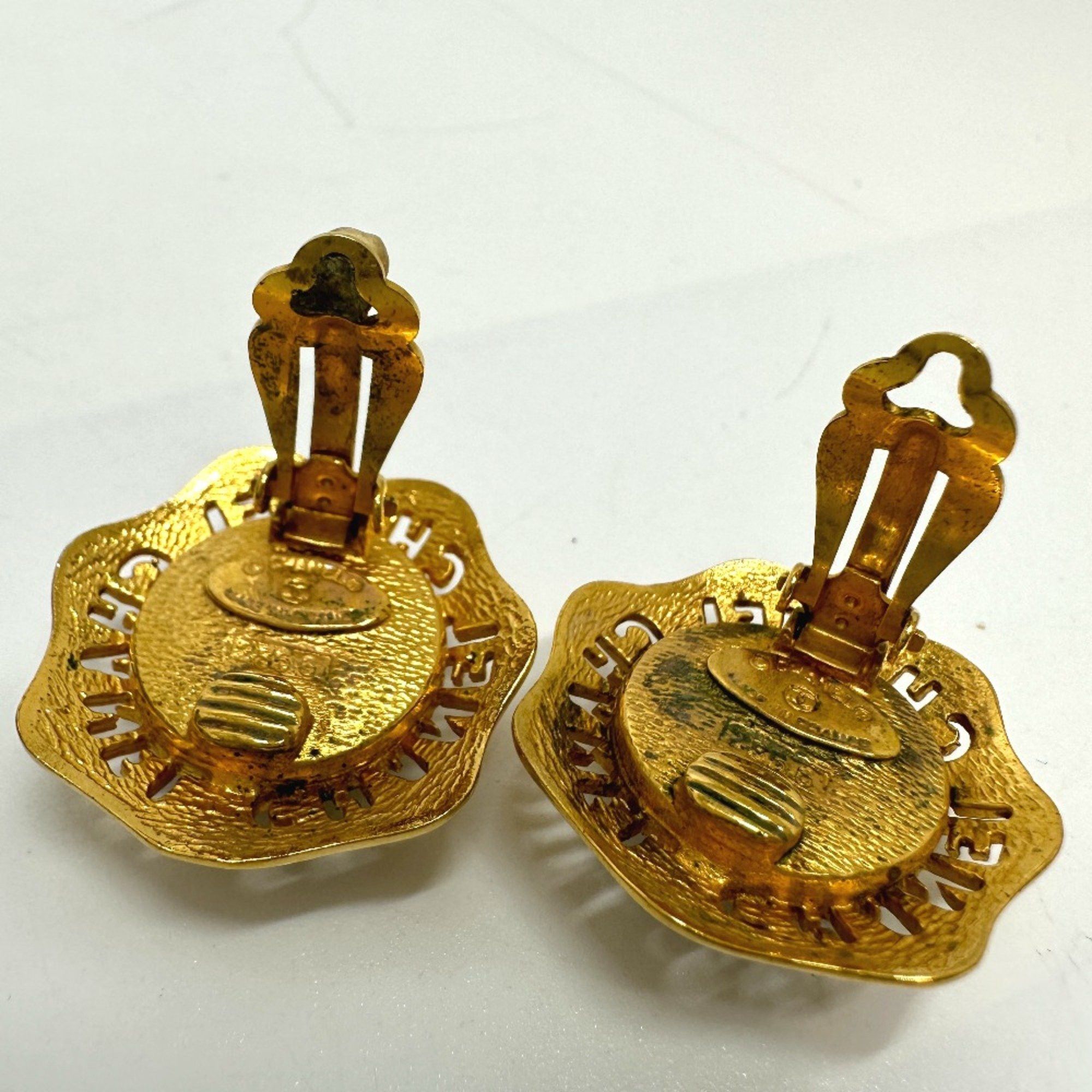 Chanel Chanel CC Mark vintage Earrings Gold Size ONE SIZE - 7 Thumbnail