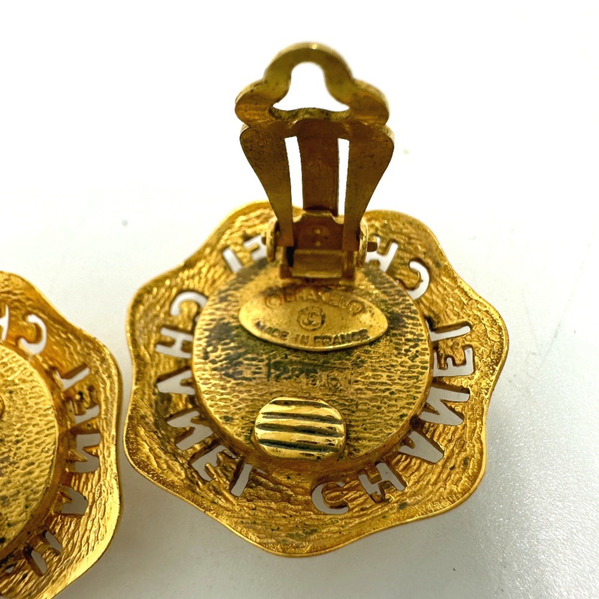 Chanel Chanel CC Mark vintage Earrings Gold Size ONE SIZE - 9 Thumbnail
