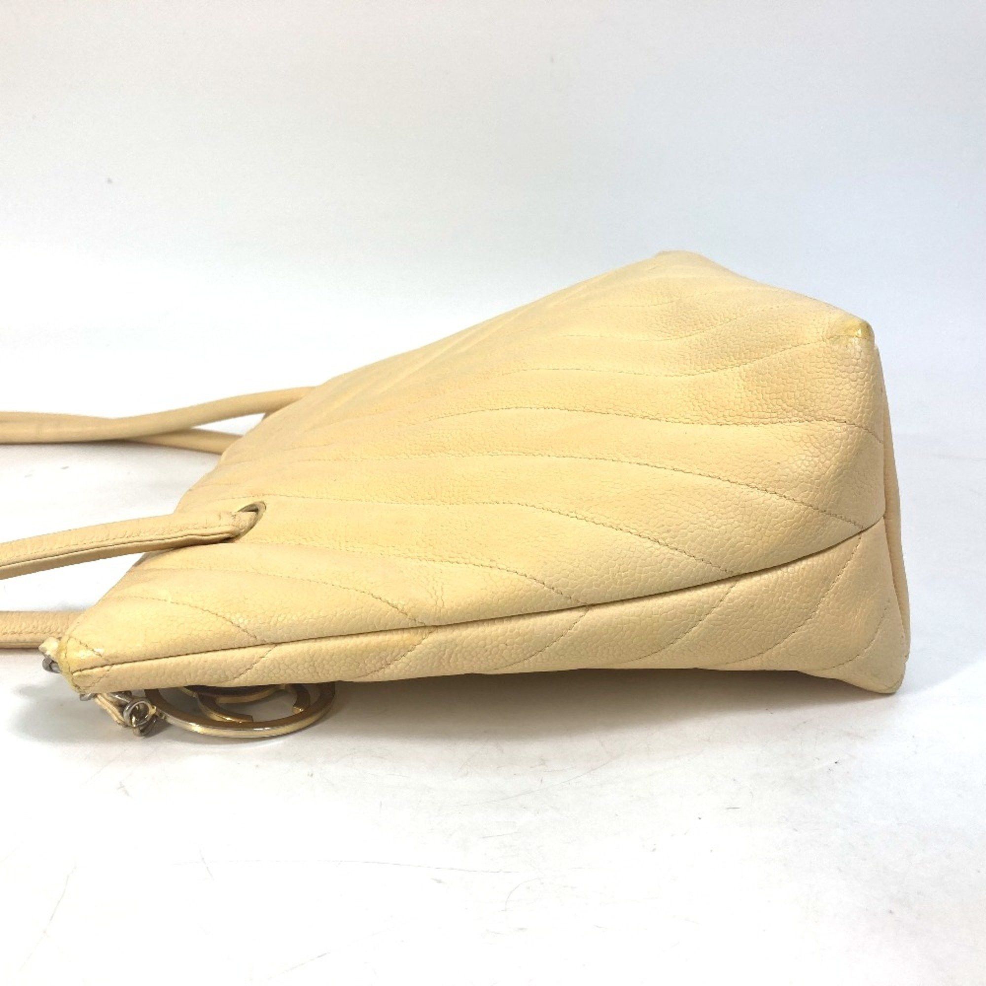 Chanel Chanel CC Mark Shoulder bag Tote Bag Shoulder Bag yellow Size ONE SIZE - 5 Thumbnail