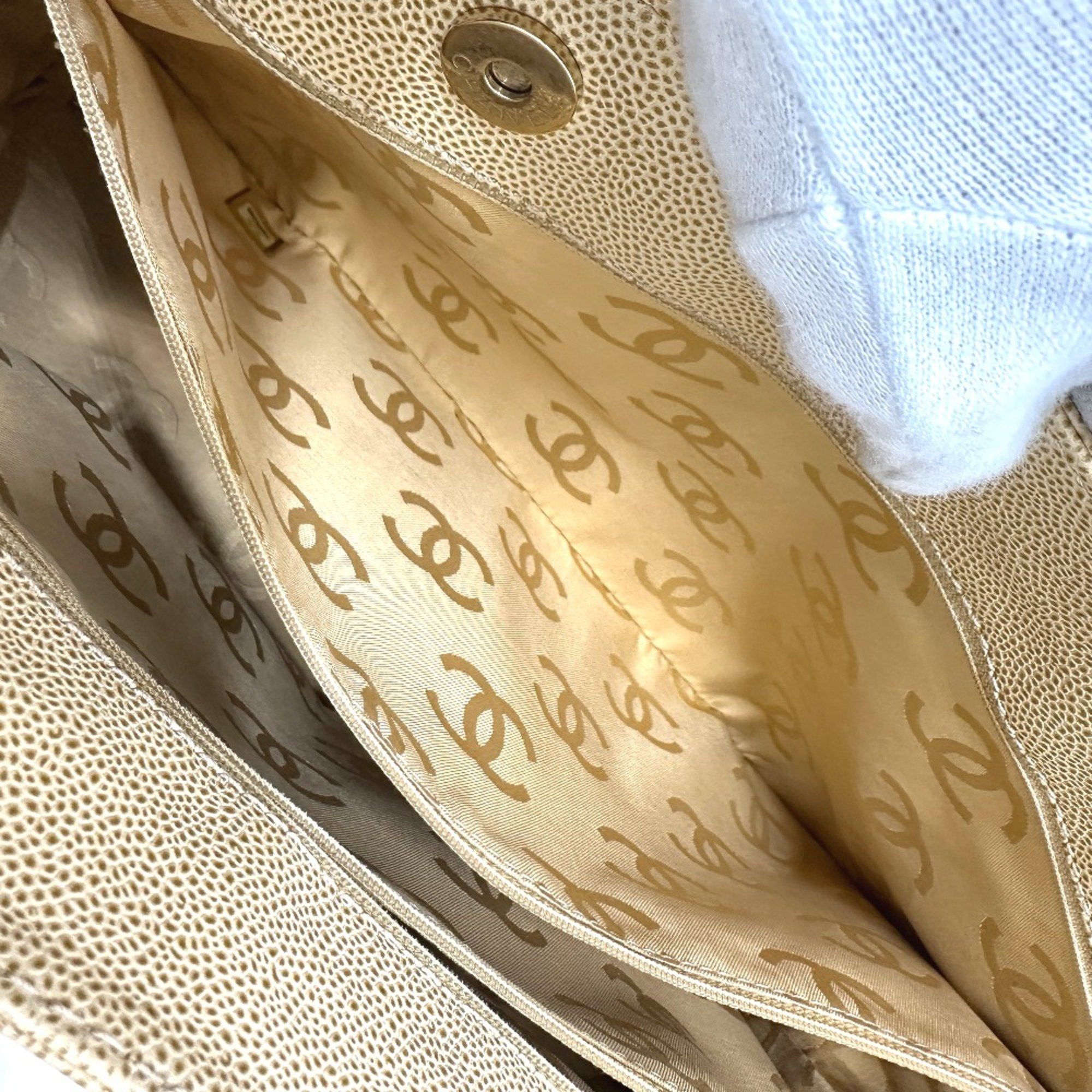 Chanel Chanel Bag Tote Bag Beige Size ONE SIZE - 12 Thumbnail