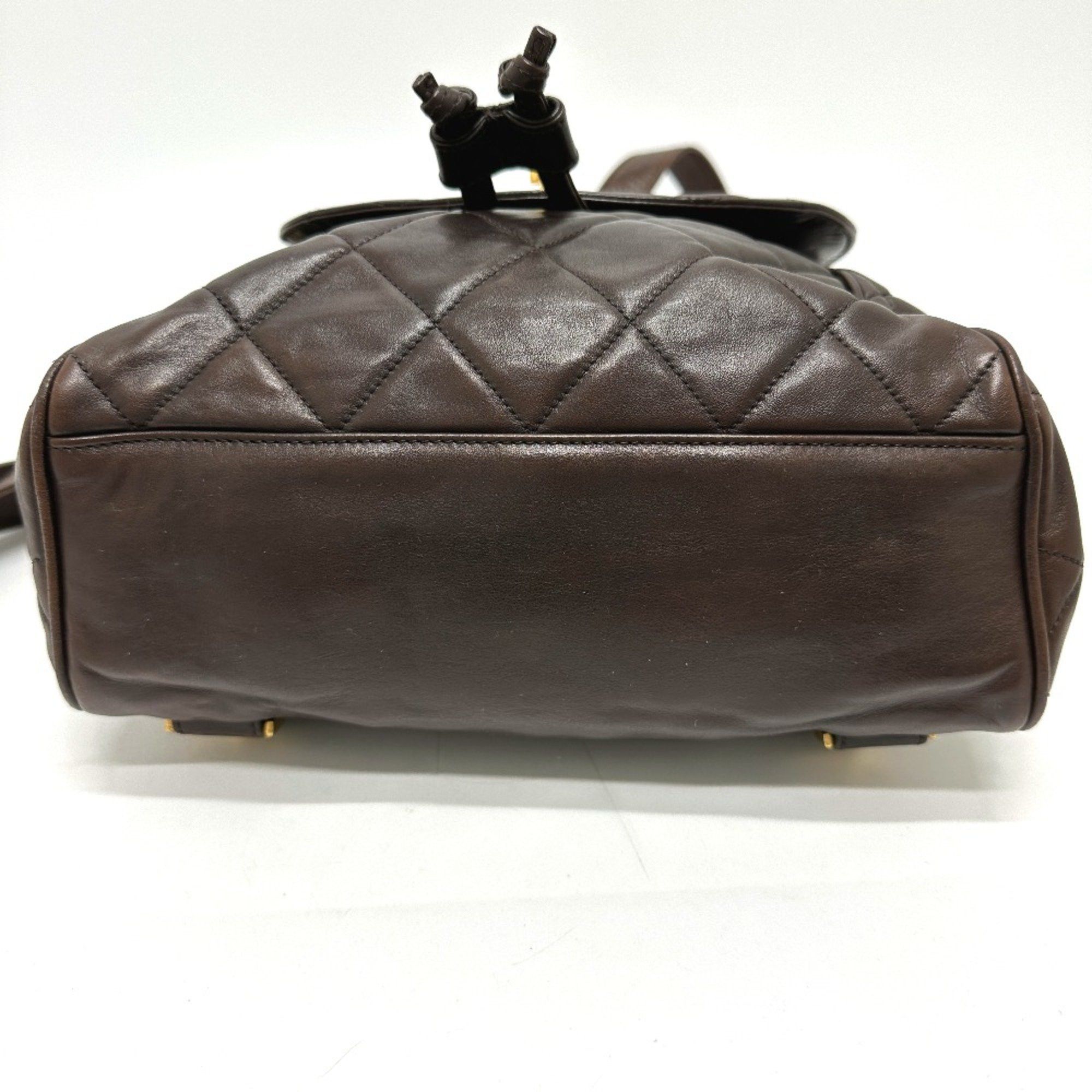 Chanel Chanel CC Mark Chain Backpack Brown GoldHardware Size ONE SIZE - 5 Thumbnail