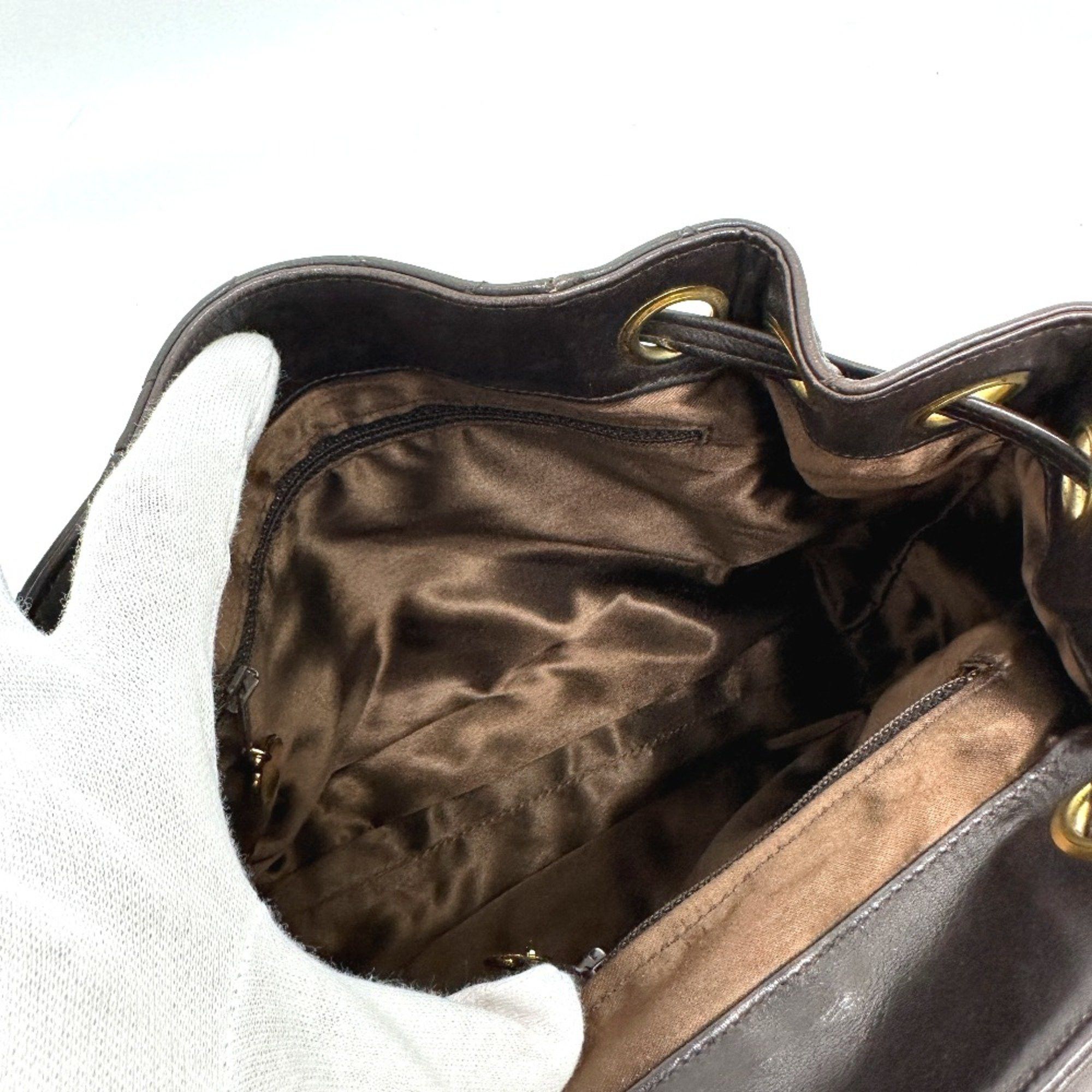 Chanel Chanel CC Mark Chain Backpack Brown GoldHardware Size ONE SIZE - 12 Thumbnail