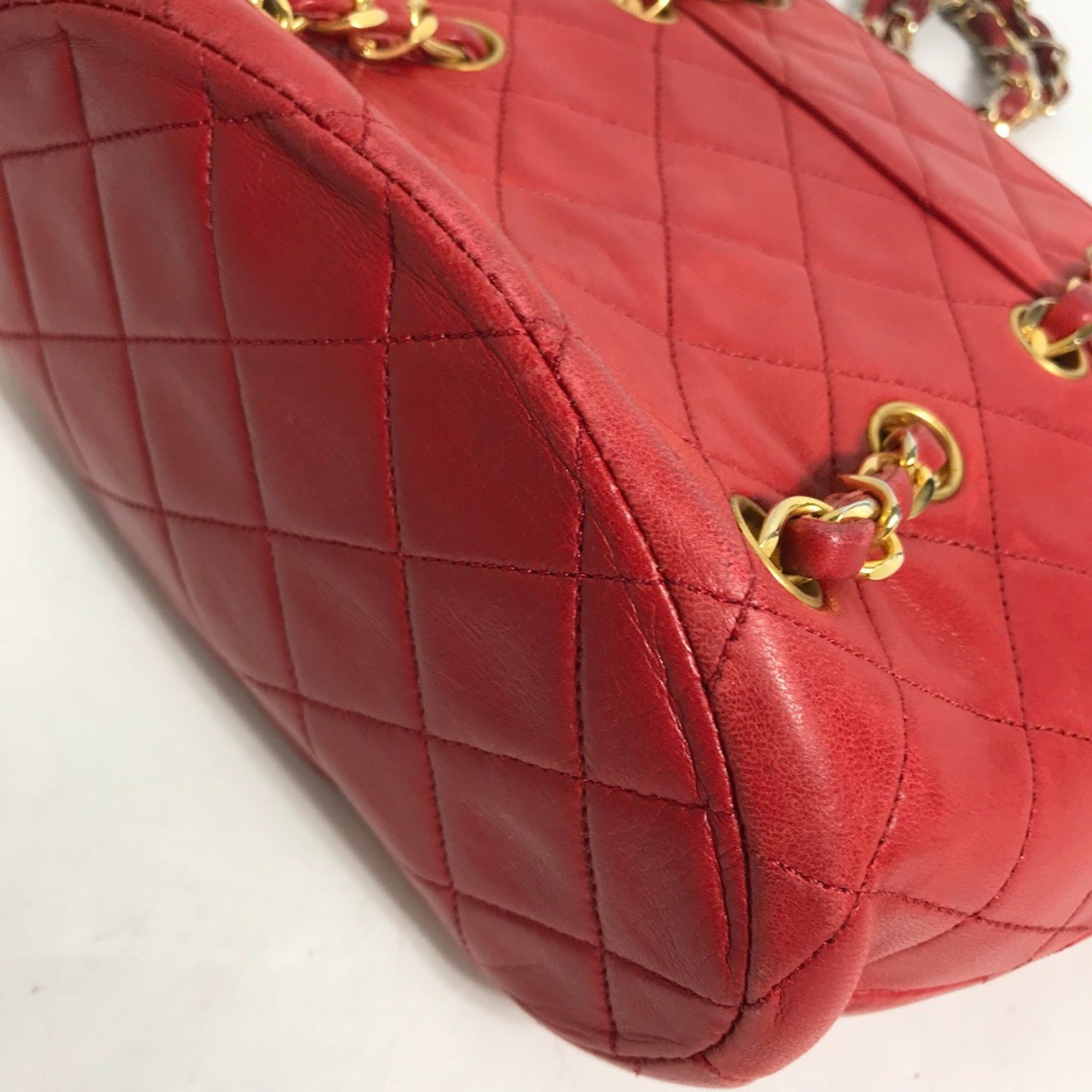 Chanel Chanel vintage Chain Shoulder Hand Bag Shoulder Bag Red Gold Size ONE SIZE - 6 Thumbnail