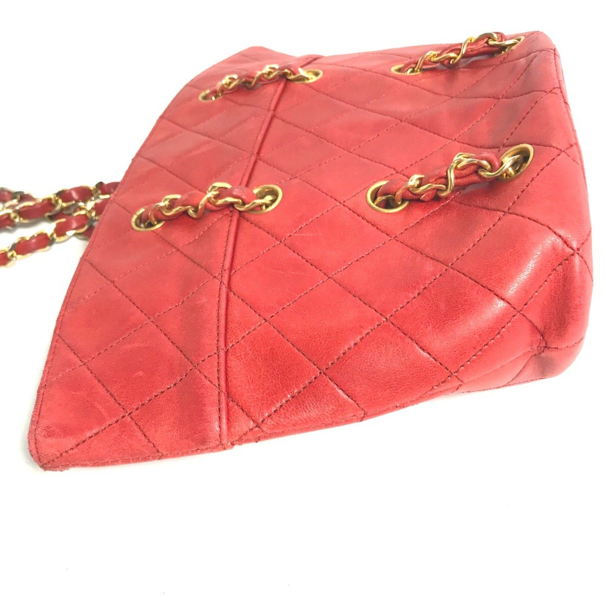 Chanel Chanel vintage Chain Shoulder Hand Bag Shoulder Bag Red Gold Size ONE SIZE - 3 Thumbnail
