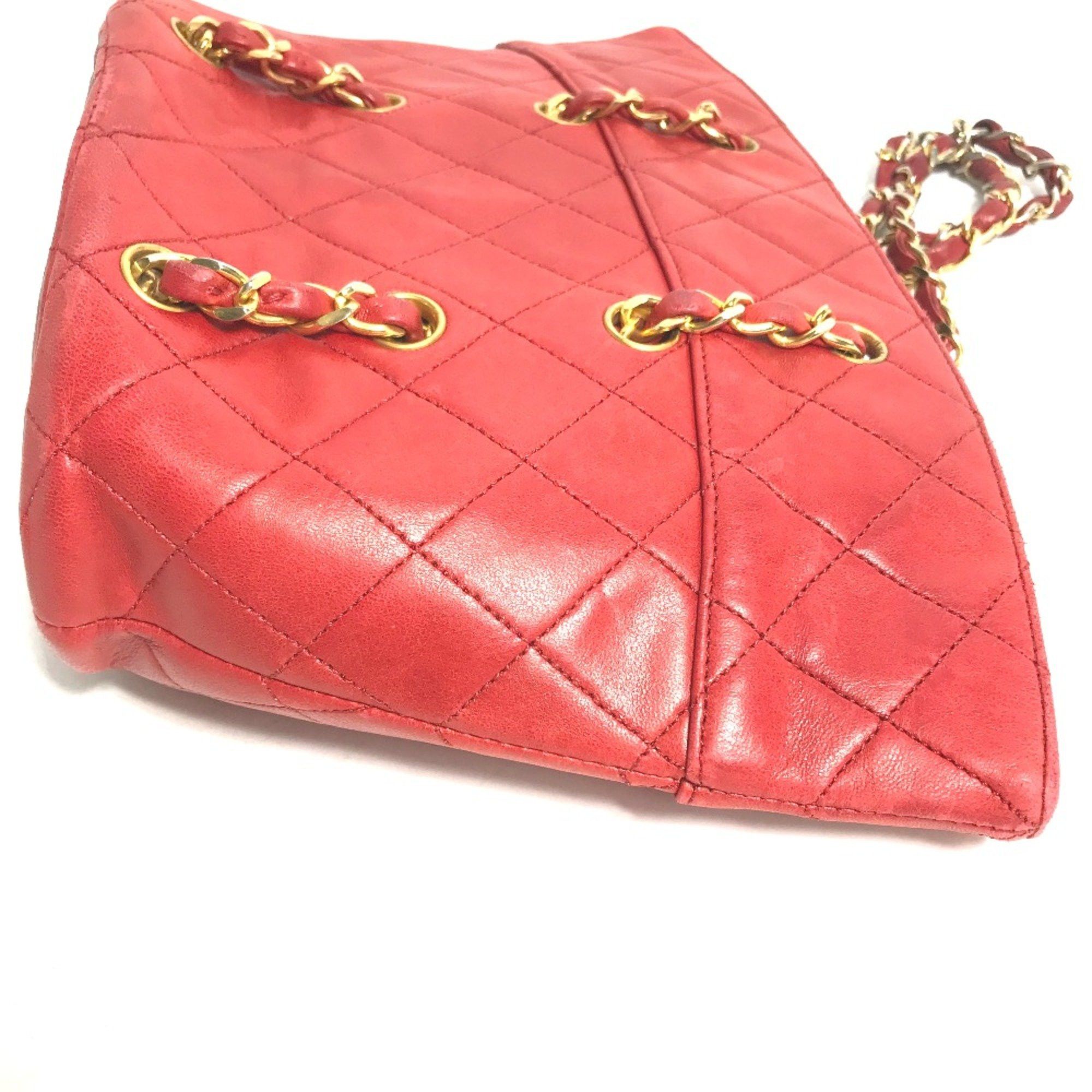 Chanel Chanel vintage Chain Shoulder Hand Bag Shoulder Bag Red Gold Size ONE SIZE - 5 Thumbnail