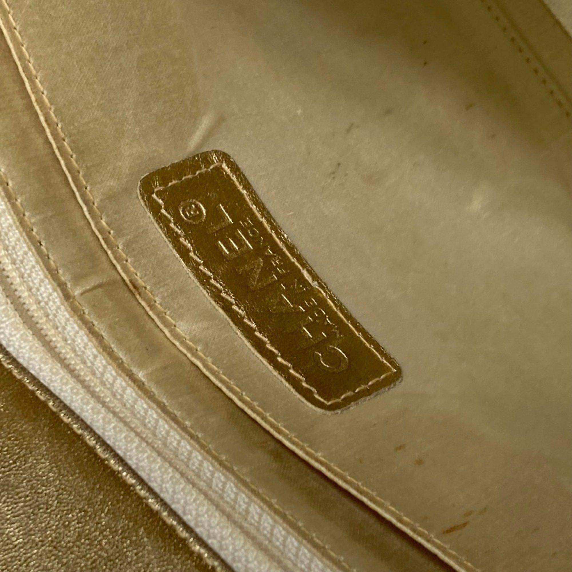 Chanel Chanel CC Mark CC Double Chain Crossbody Shoulder Bag Beige Size ONE SIZE - 15 Thumbnail