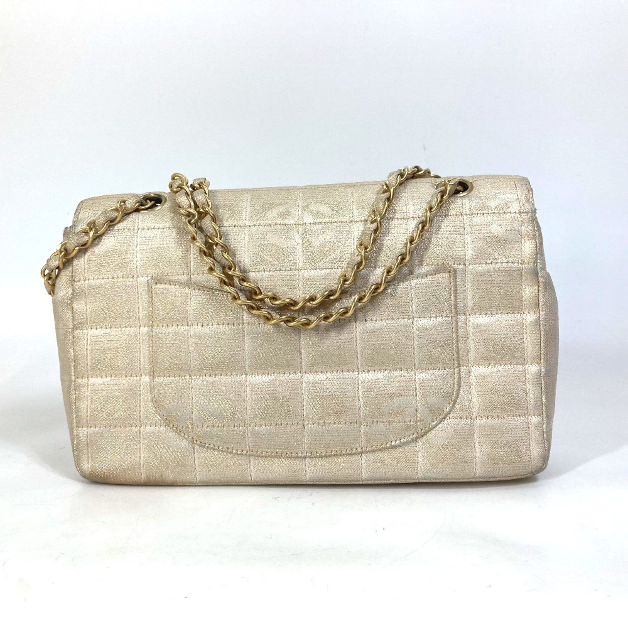 Chanel Chanel CC Mark CC Double Chain Crossbody Shoulder Bag Beige Size ONE SIZE - 2 Thumbnail