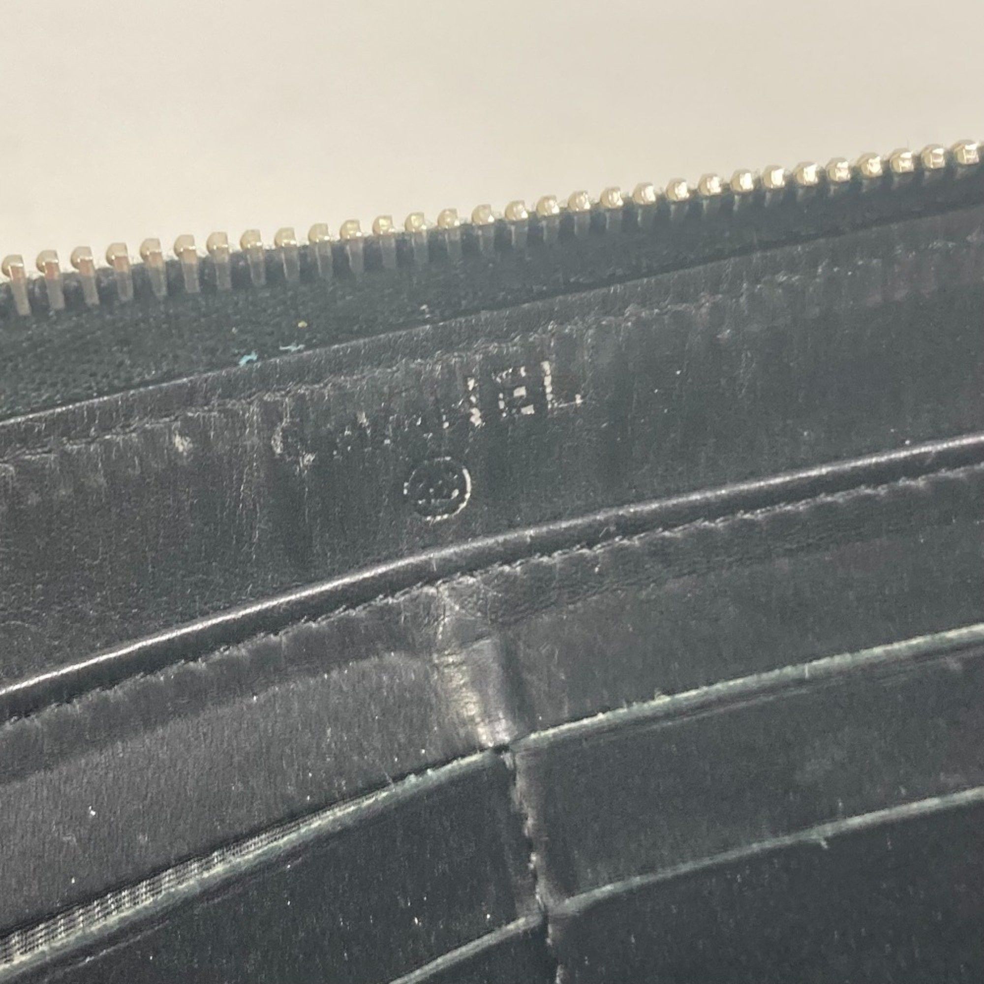 Chanel Chanel CC Mark CC Zip Around Long Wallet Black Size ONE SIZE - 12 Thumbnail