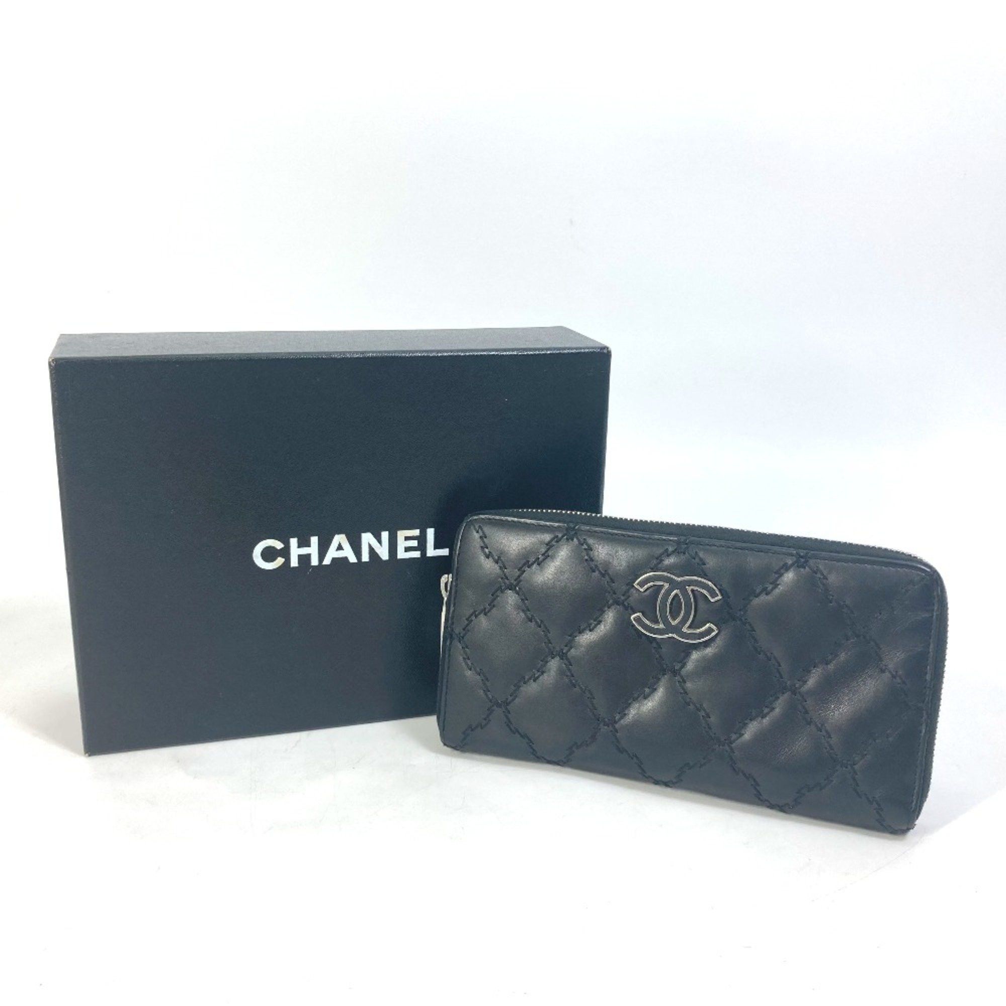 Chanel Chanel CC Mark CC Zip Around Long Wallet Black Size ONE SIZE - 16 Thumbnail