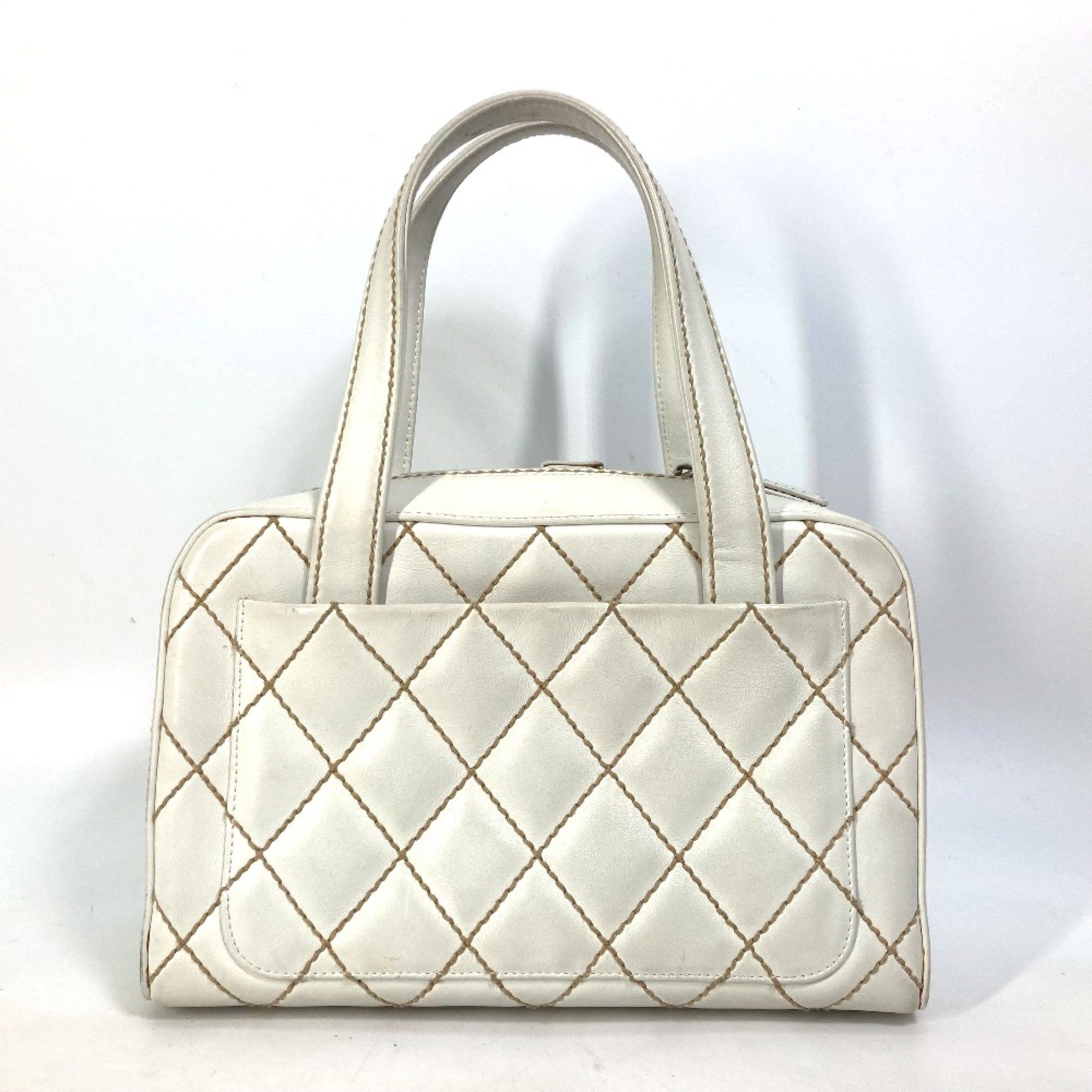 Chanel Chanel CC Mark bag Vintage Mini Duffle Bag Shoulder Bag Hand Bag White Size ONE SIZE - 2 Thumbnail