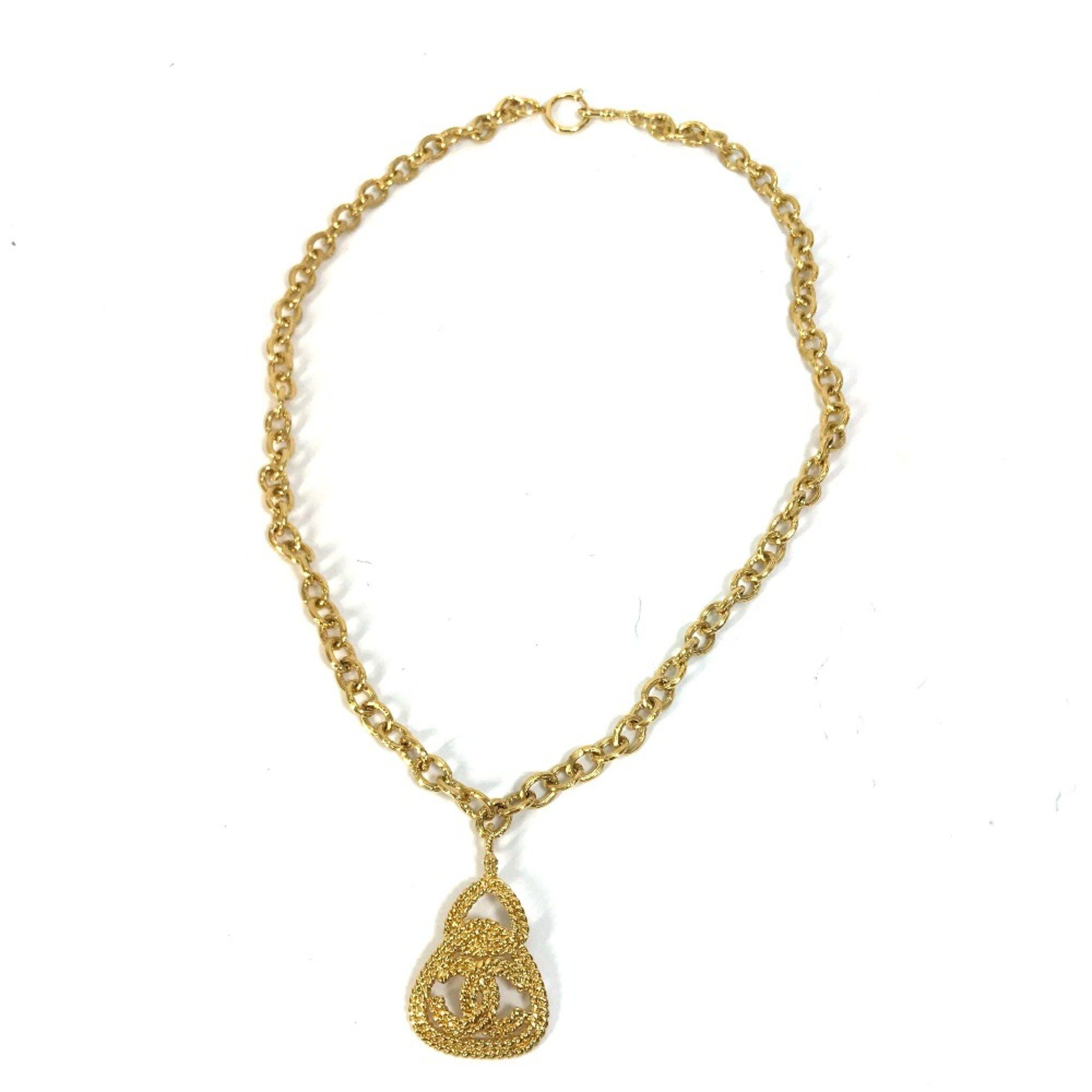 Chanel Chanel CC Mark Accessories Necklace Gold Size ONE SIZE - 2 Thumbnail